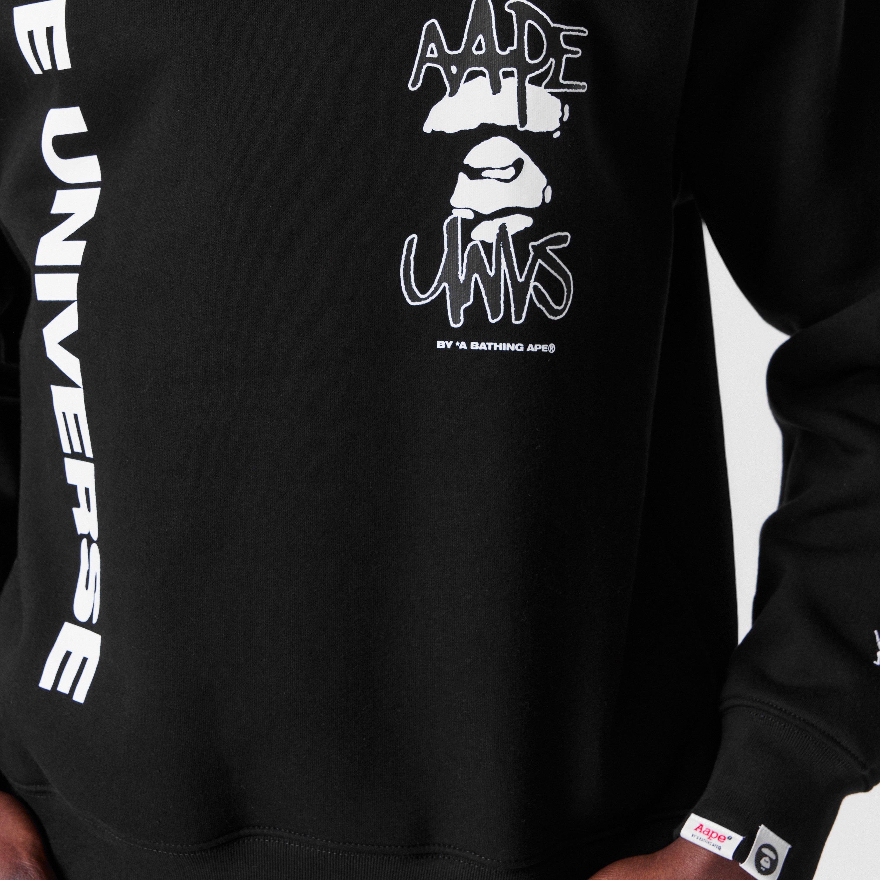 Black - AAPE - Men's Crew Sweatshirt - 5