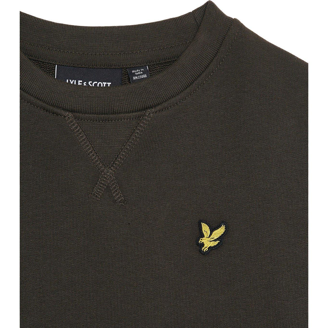 W485 Olive - Lyle and Scott - Core Crew Neck Sweatshirt - 2