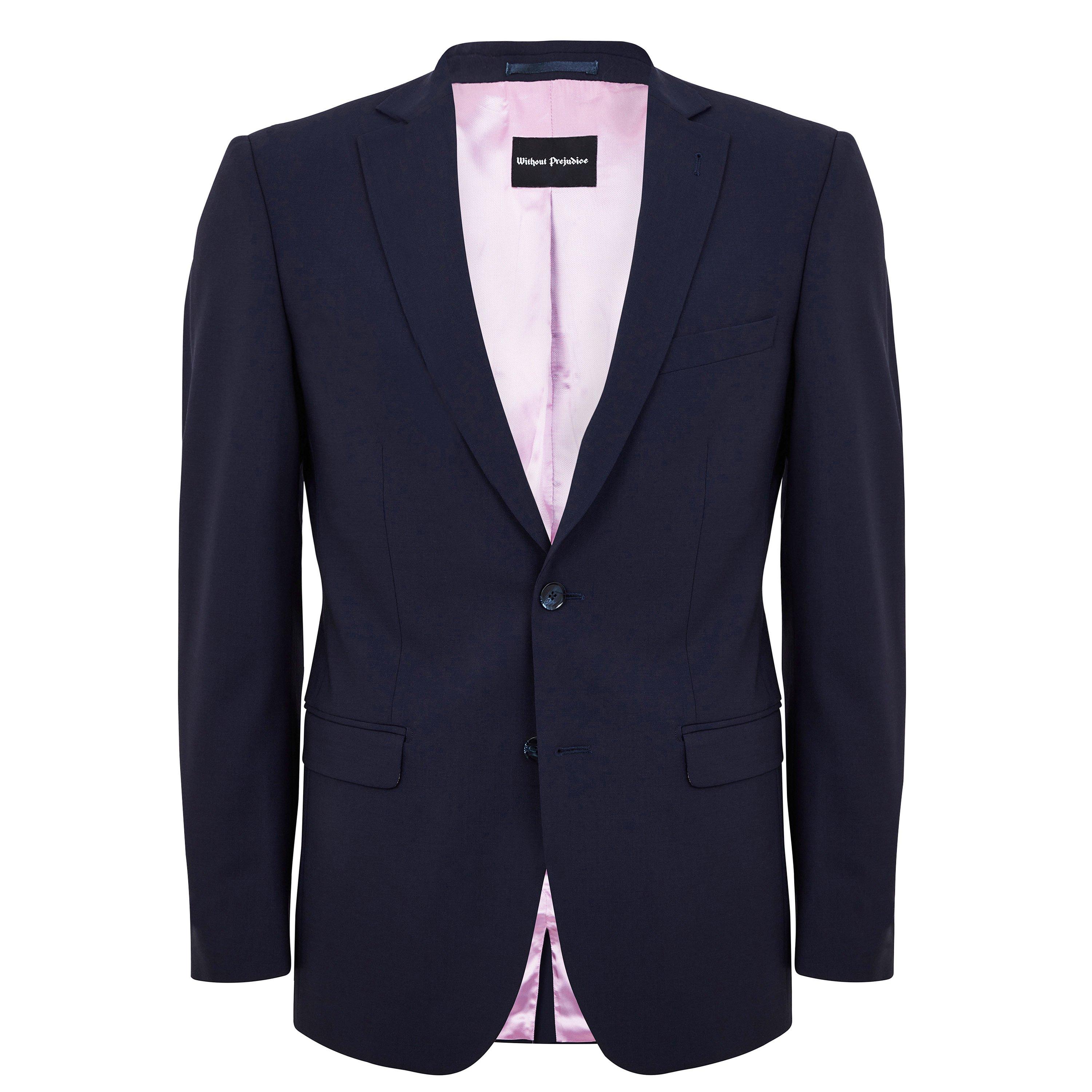 Without Prejudice Men's Kilburn Suit Jacket - Navy - 44L (54L)