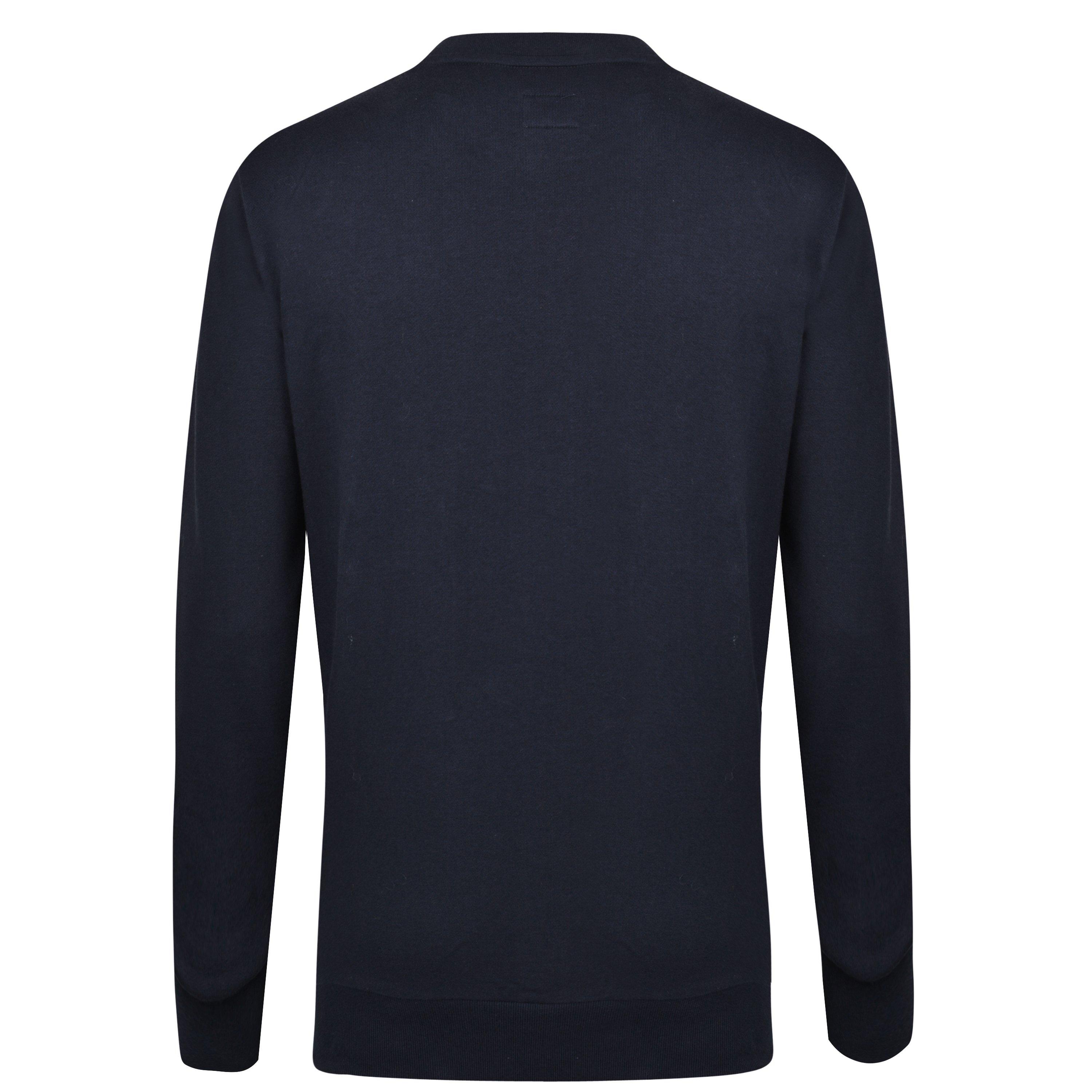 Navy - Vivienne Westwood - Men's Logo Cotton Orb Crew Neck Sweatshirt - 6