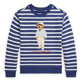 Polo Ralph Lauren Stripe Bear Sweater Juniors