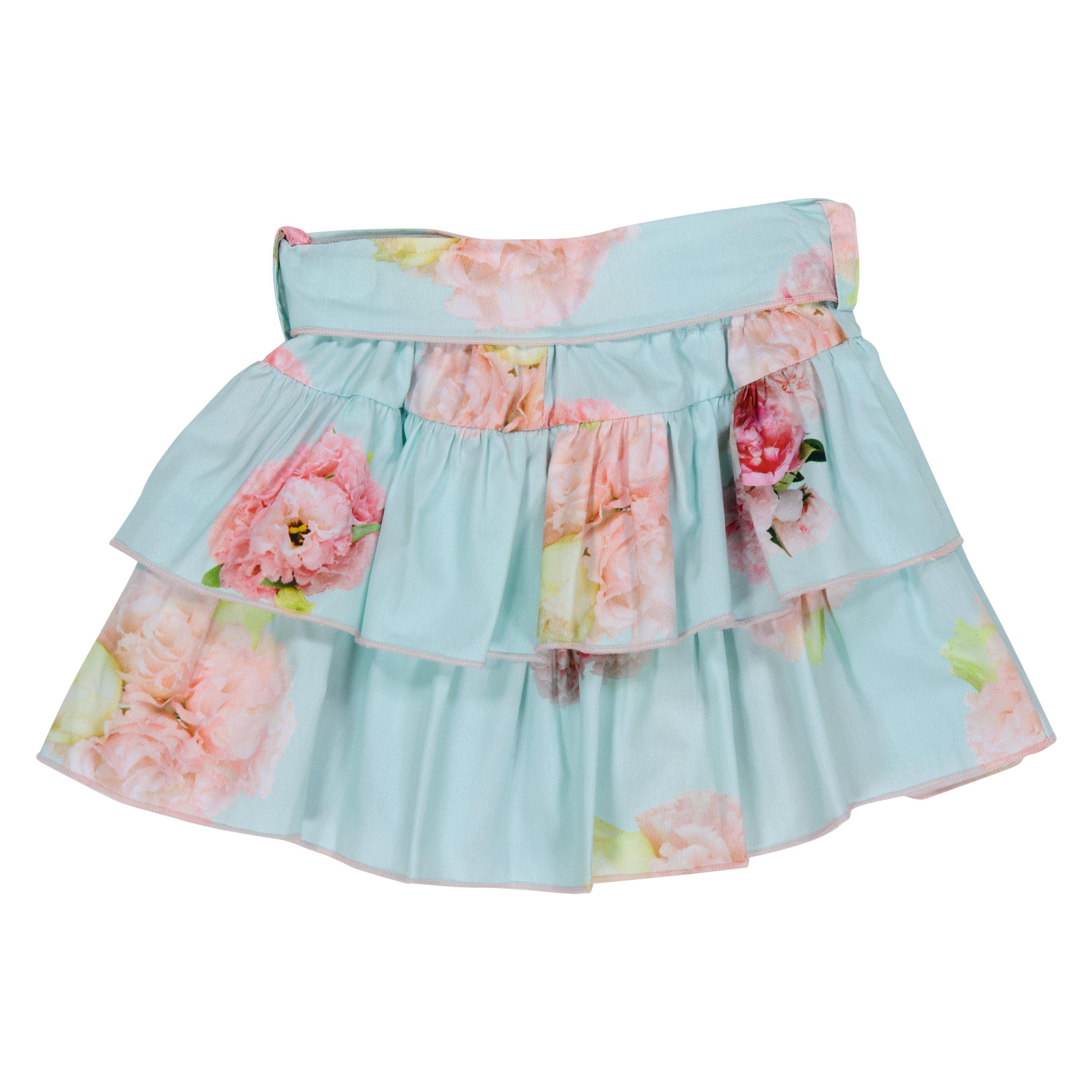Blue - Phi - Kids' Hydrangea Skort - 2
