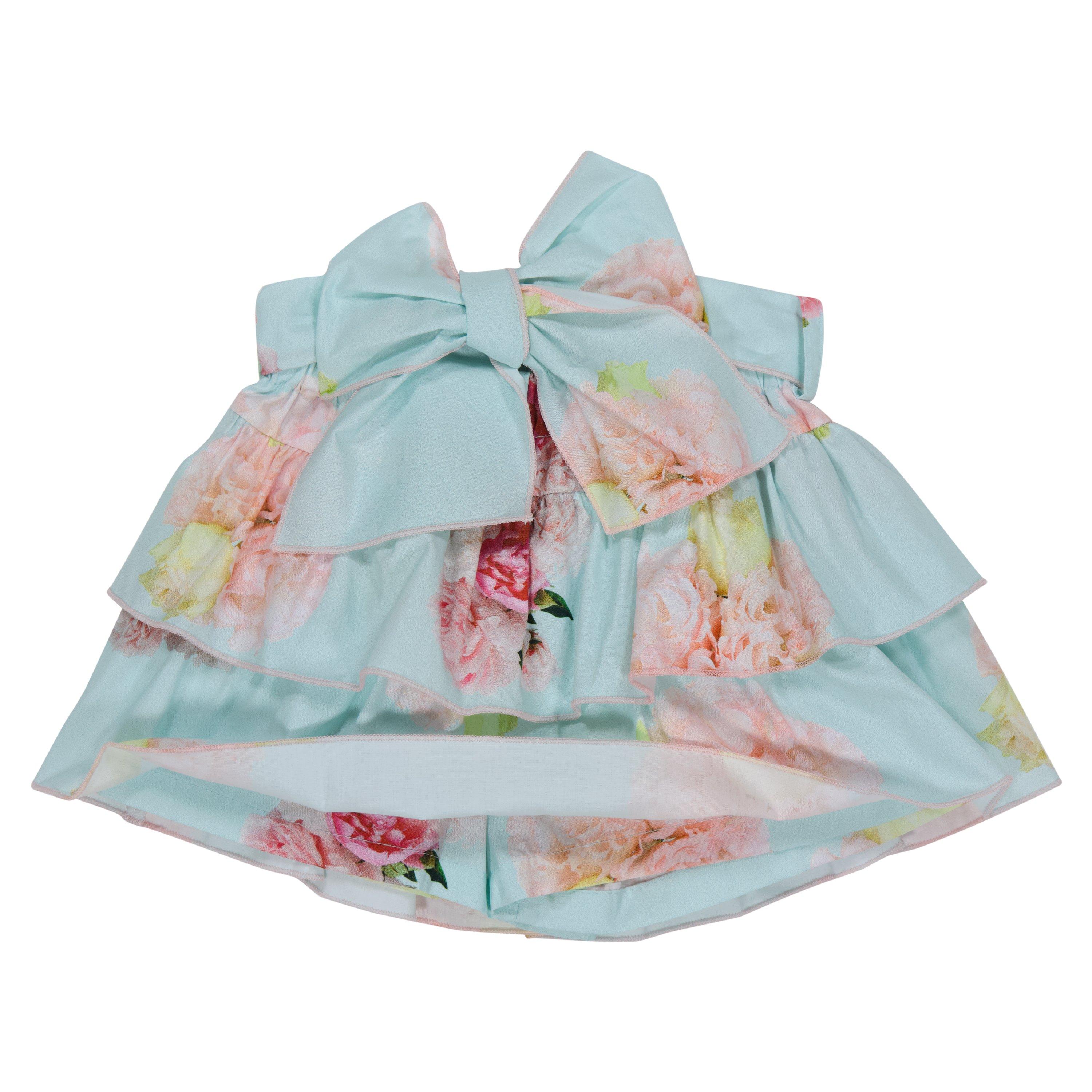 Blue - Phi - Kids' Hydrangea Skort - 3