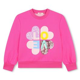 Billieblush Sequin Embellished Fleece Sweatshirt Juniors