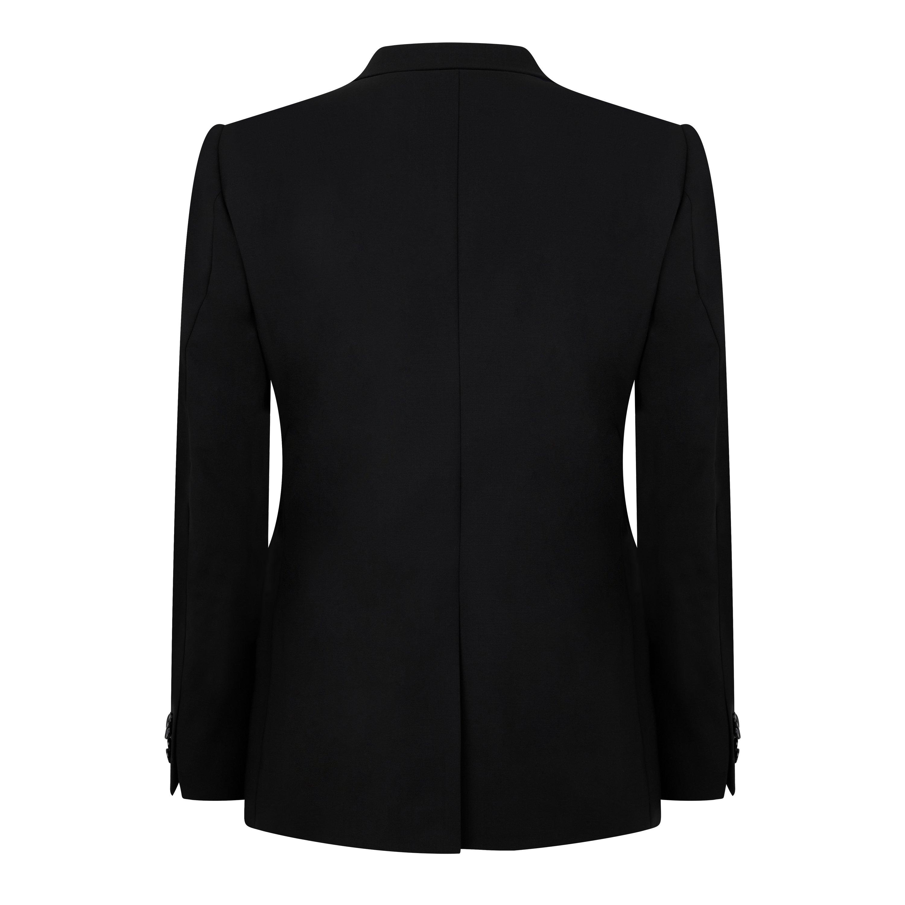 Black - Without Prejudice - Kilburn Slim Fit Suit Jacket - Italian Fabric - 7