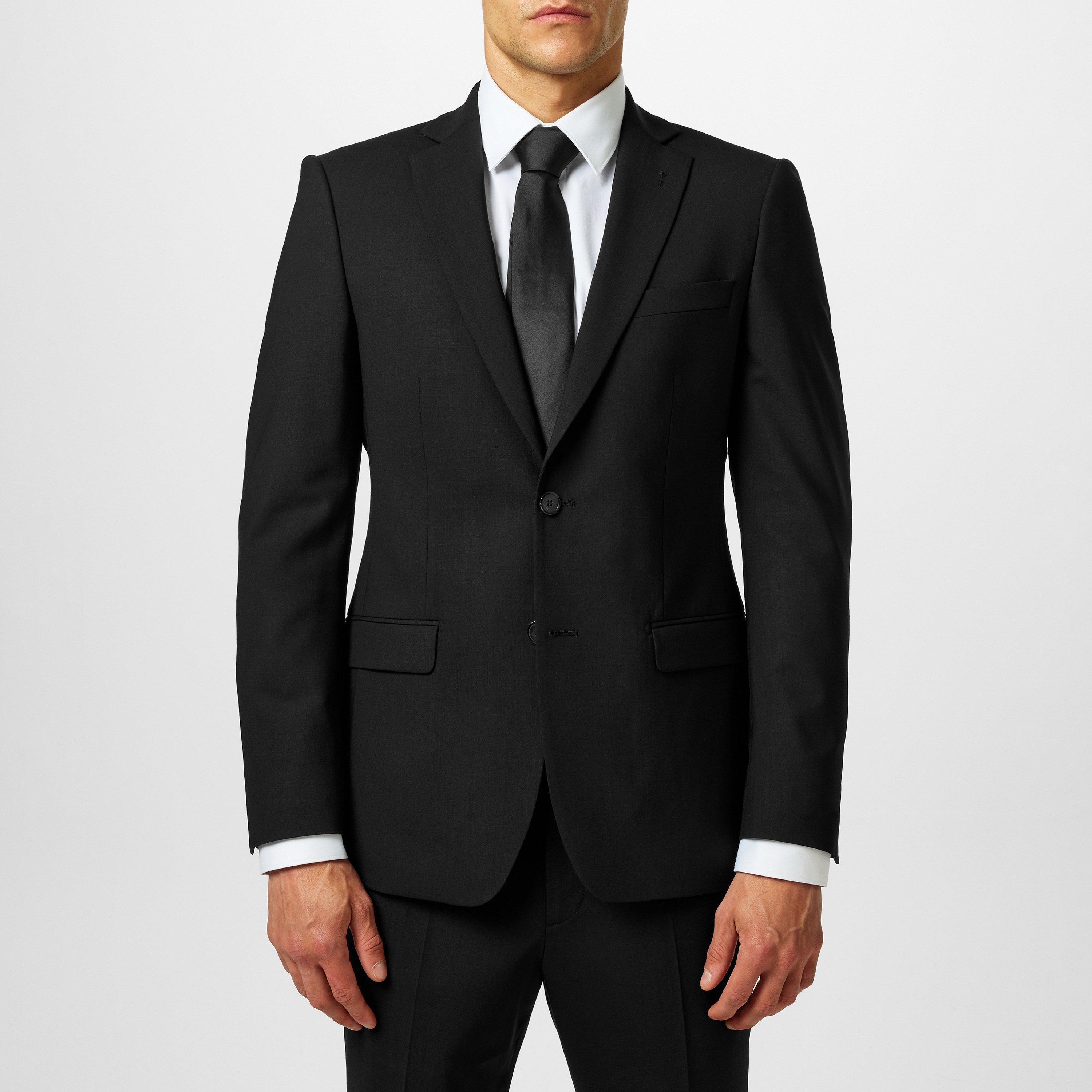 Black - Without Prejudice - Kilburn Slim Fit Suit Jacket - Italian Fabric - 3