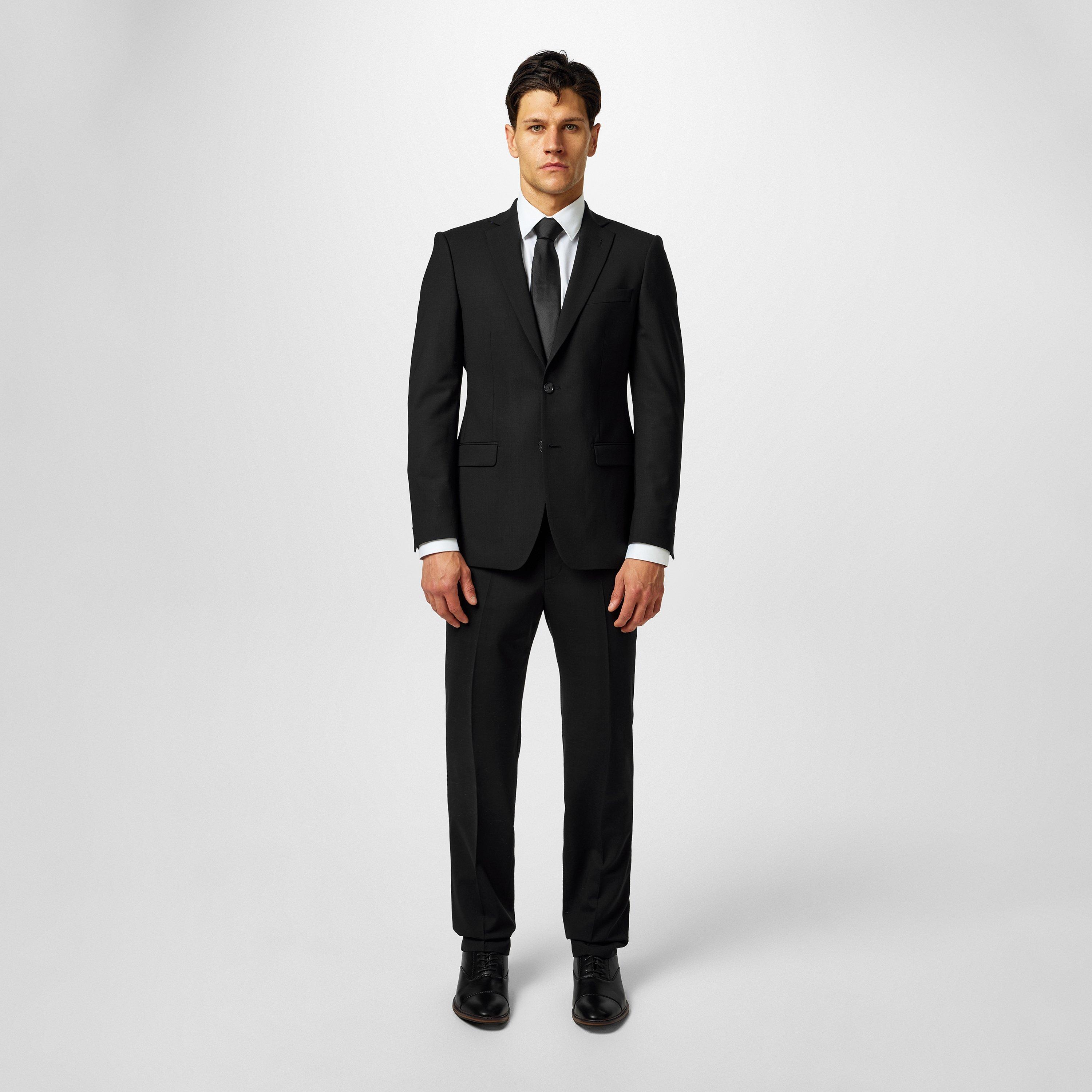 Black - Without Prejudice - Kilburn Slim Fit Suit Jacket - Italian Fabric - 5