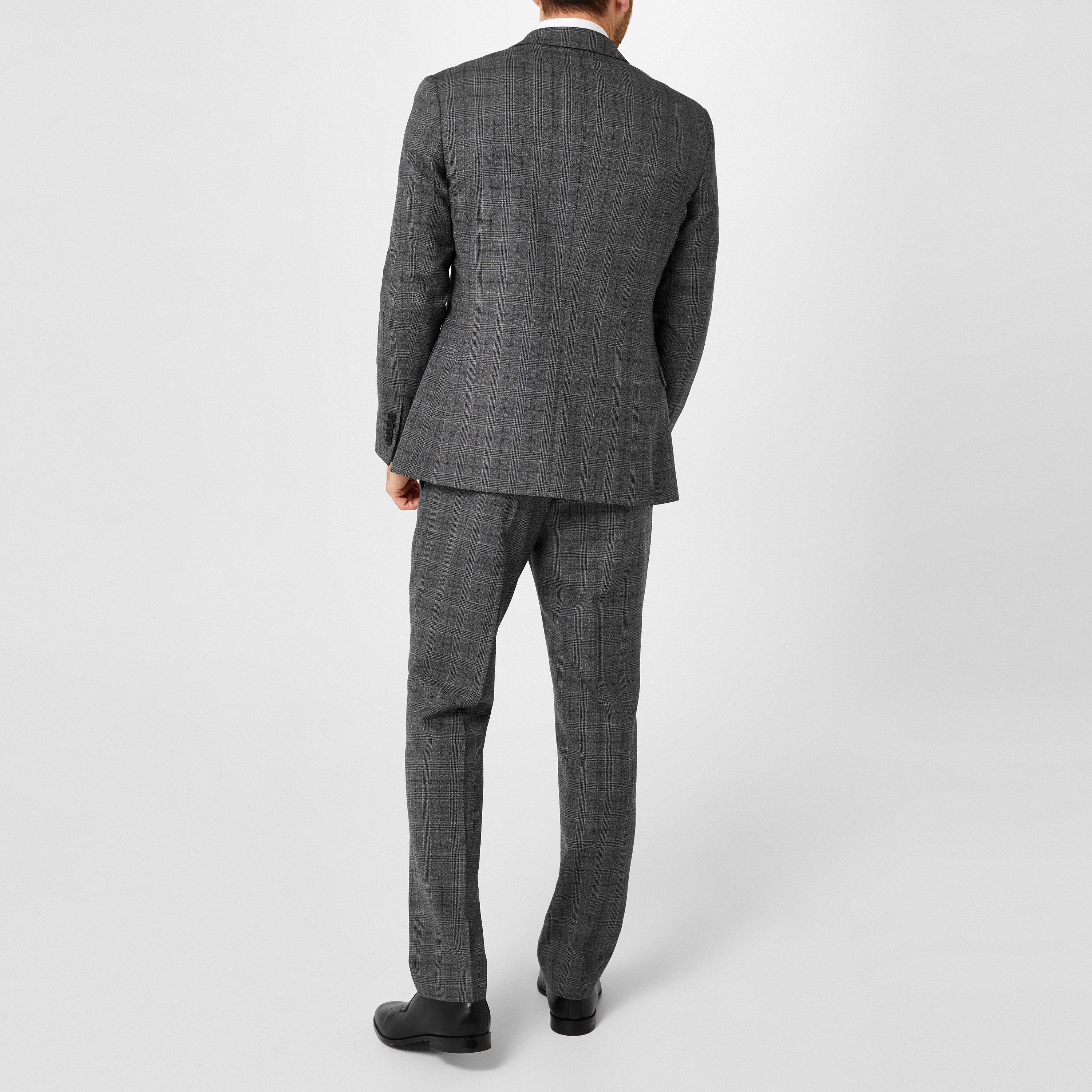 Houtskool - Ted Baker - Men's Tuxedo Checked Suit Jacket - 3