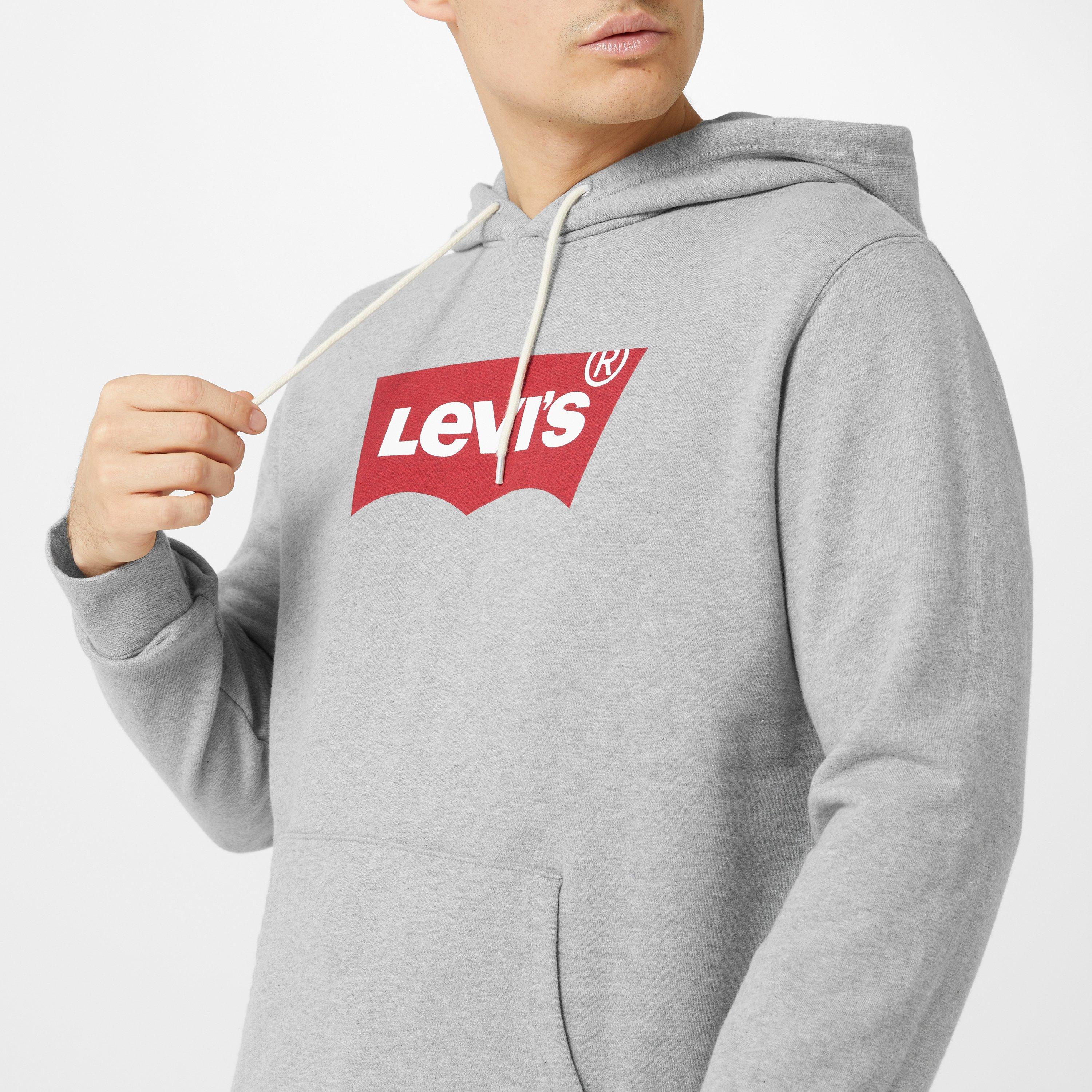 Grau - Levis - Batwing Hoodie - 7
