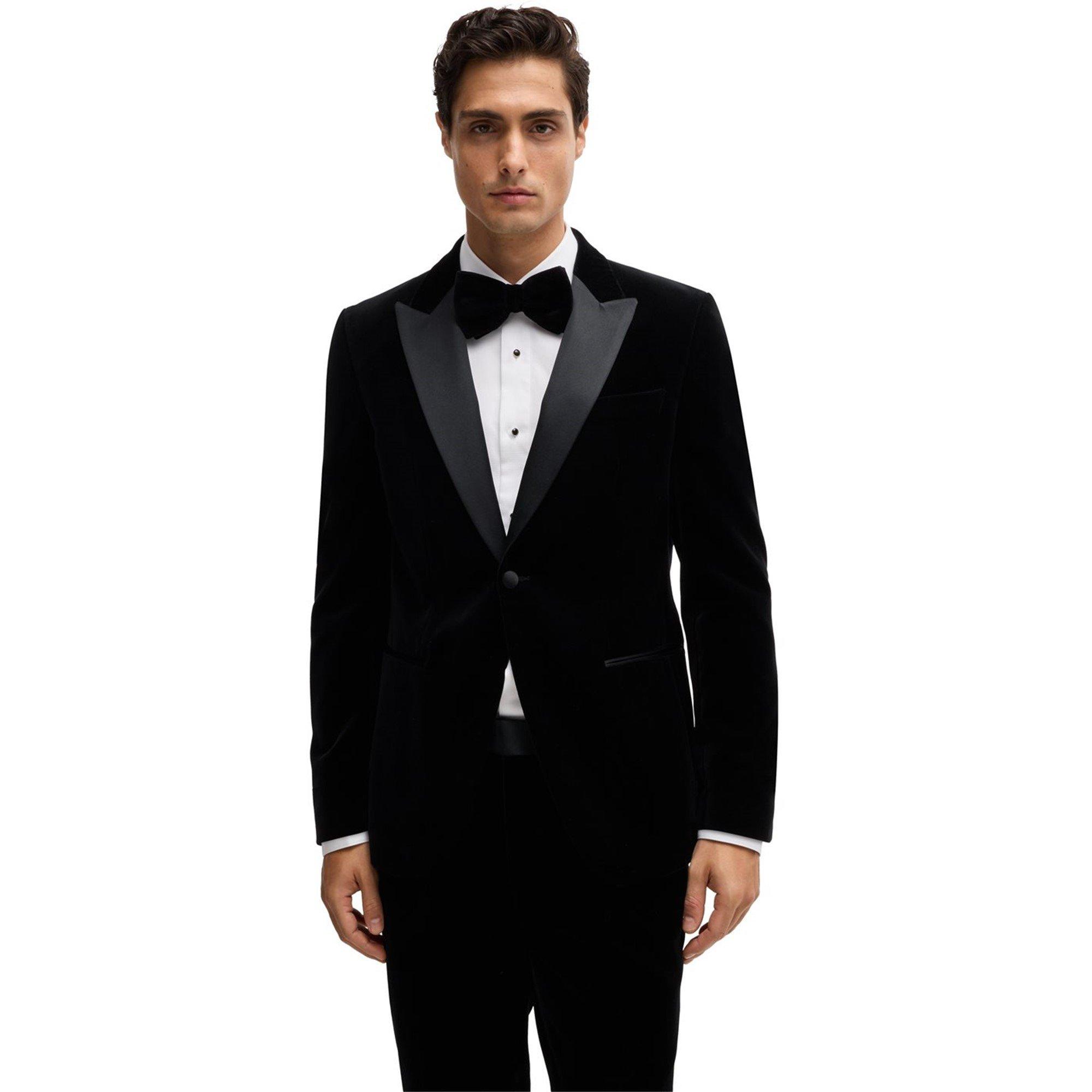 Black 001 - Boss - Men's HBB Hutson Tuxedo Jacket - 3