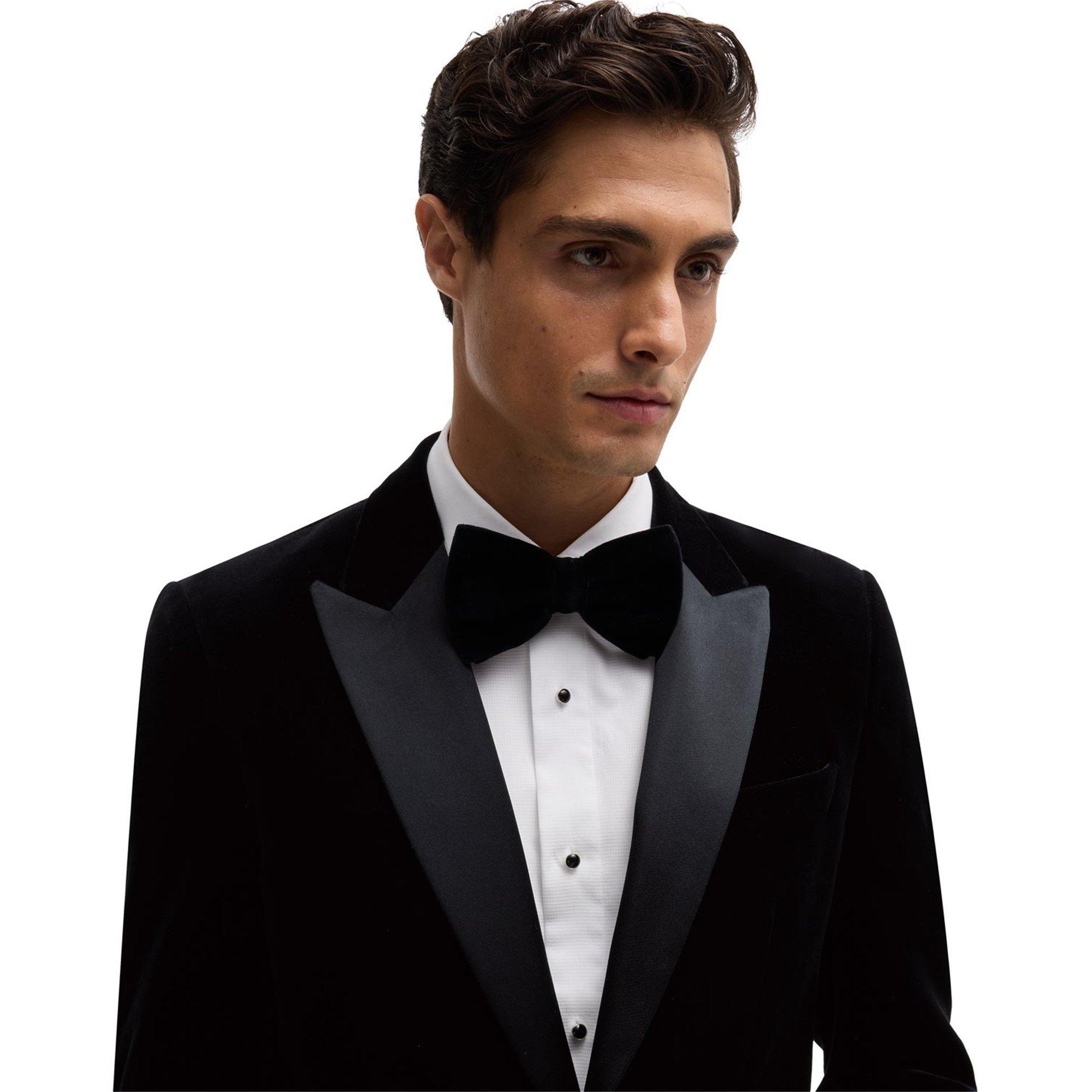 Black 001 - Boss - Men's HBB Hutson Tuxedo Jacket - 5