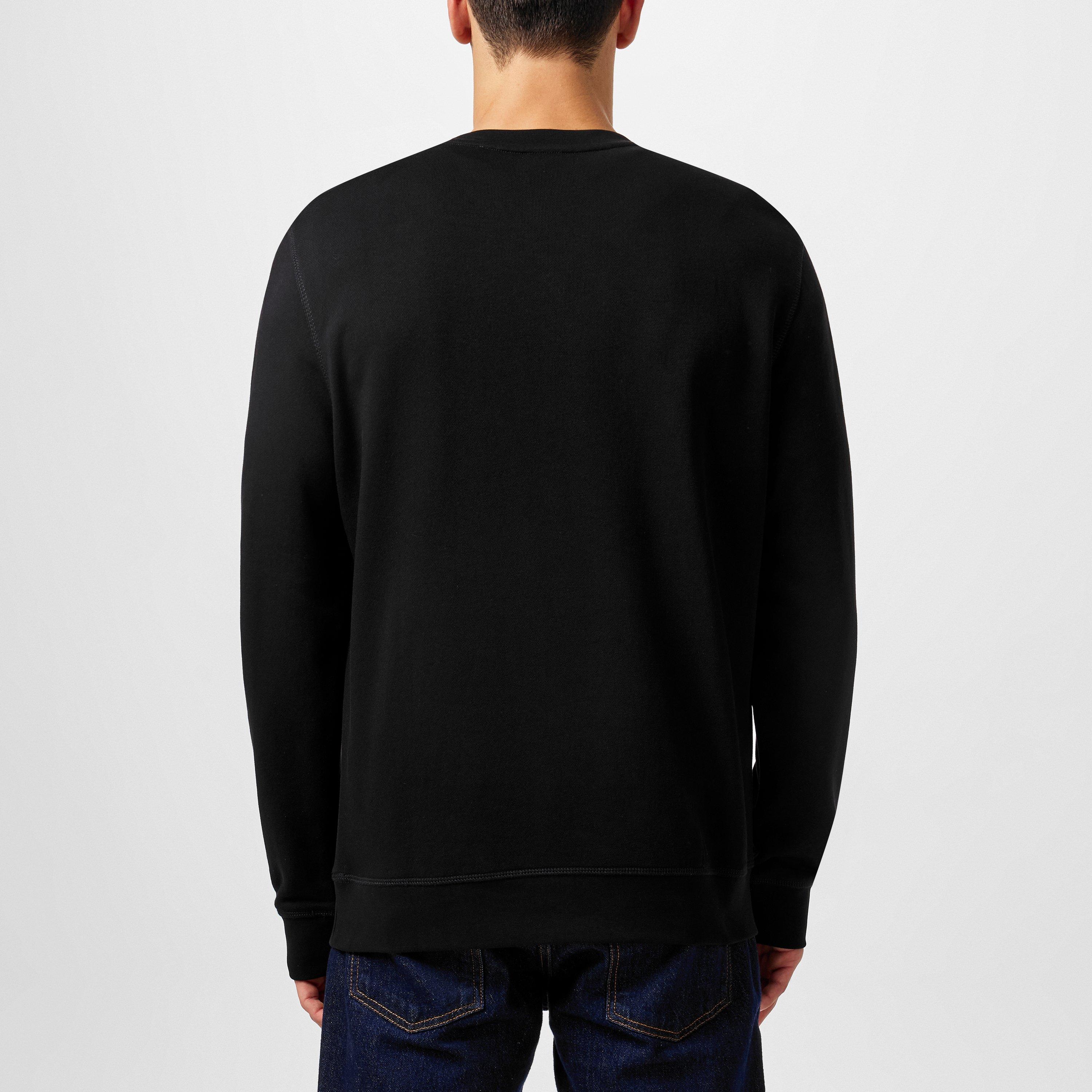 Zwart 001 - Boss - Mens BOSS ORANGE Long Sleeve Premium Cotton Sweatshirt (Westart Crew Neck) - 4