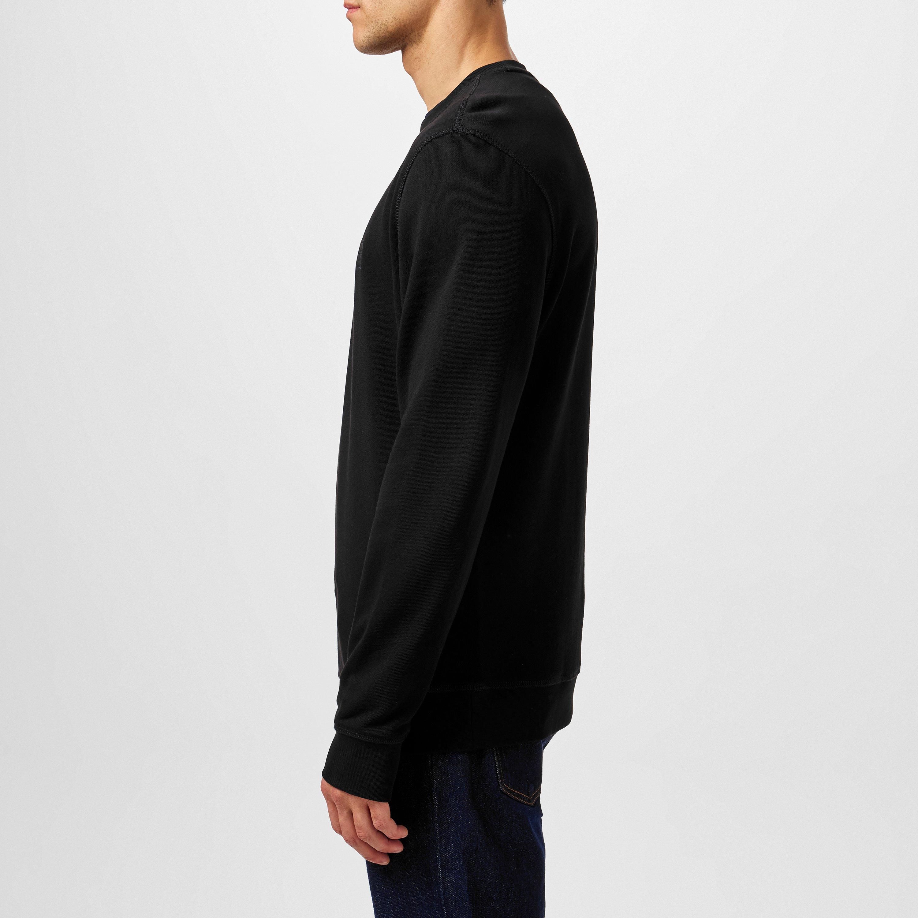 Zwart 001 - Boss - Mens BOSS ORANGE Long Sleeve Premium Cotton Sweatshirt (Westart Crew Neck) - 5