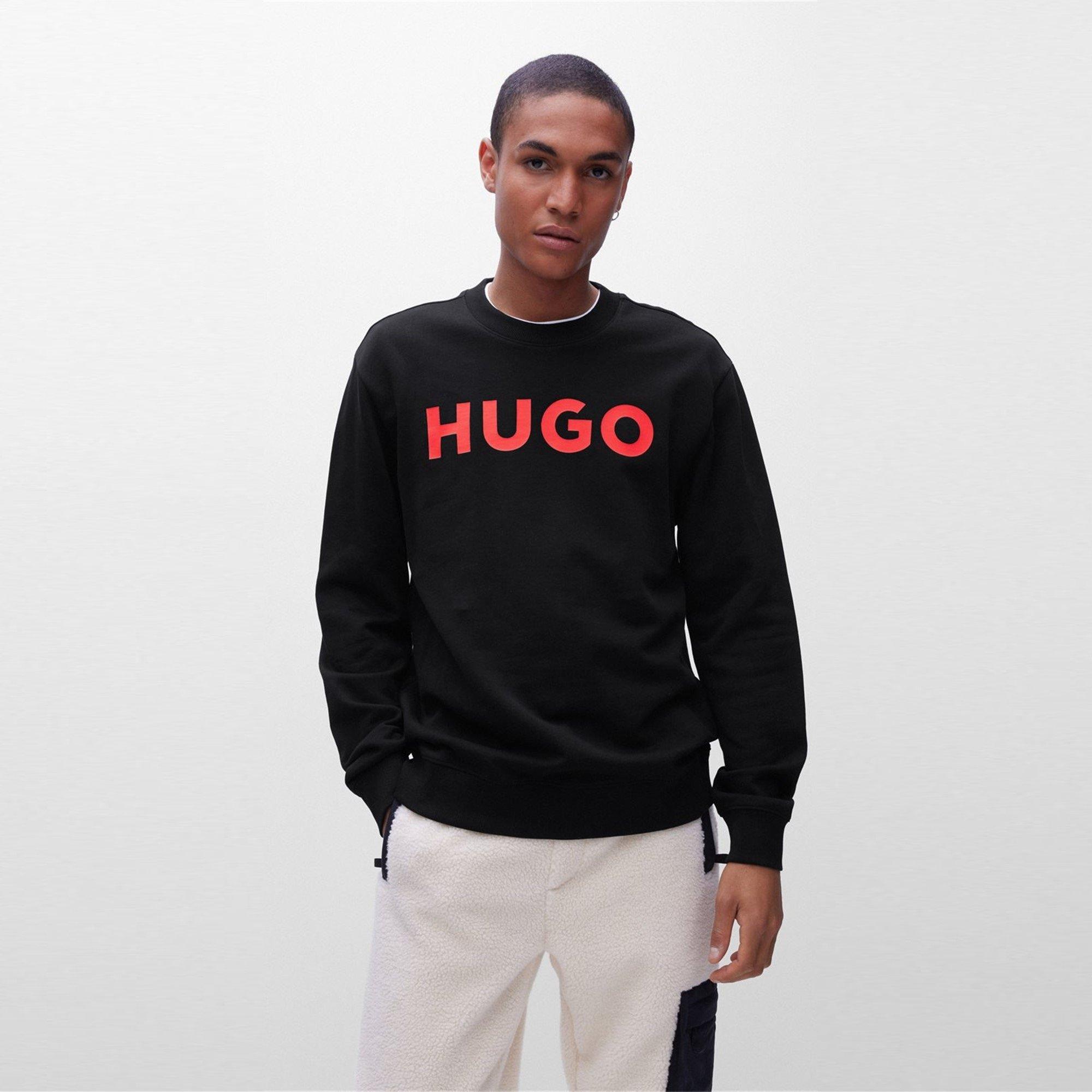 Black - Hugo - Dem Logo Crew Sweatshirt - 2