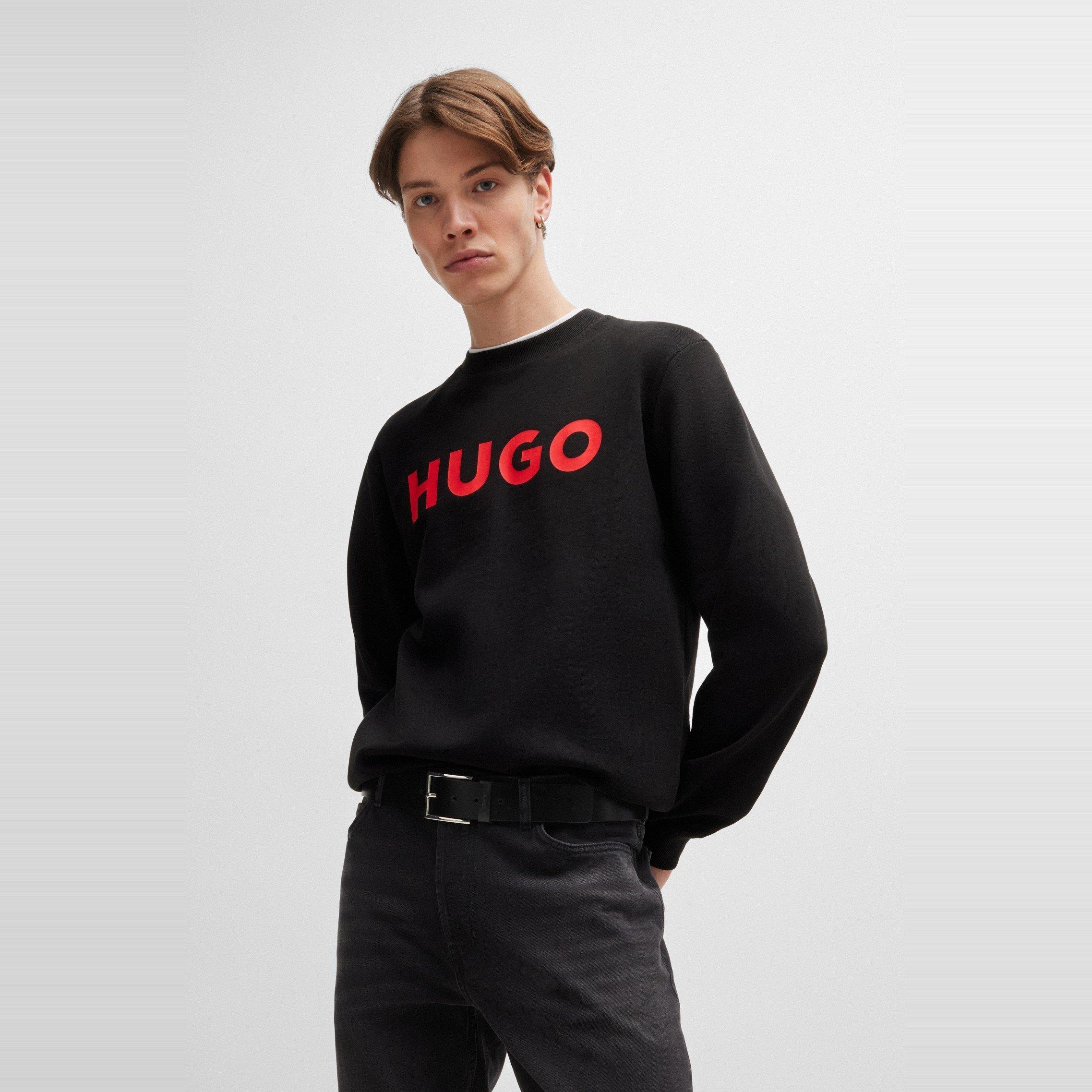 Black - Hugo - Dem Logo Crew Sweatshirt - 4