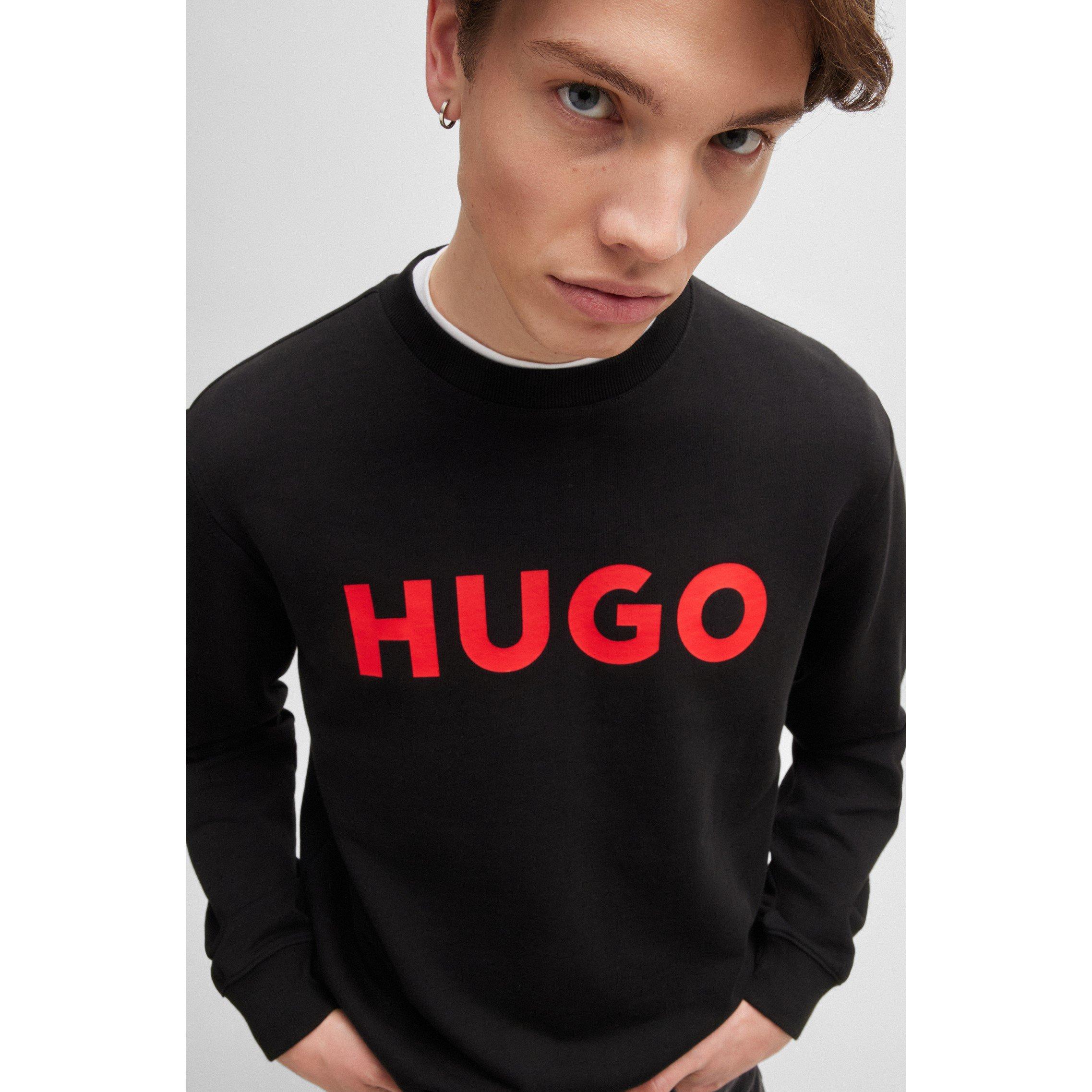 Black - Hugo - Dem Logo Crew Sweatshirt - 6
