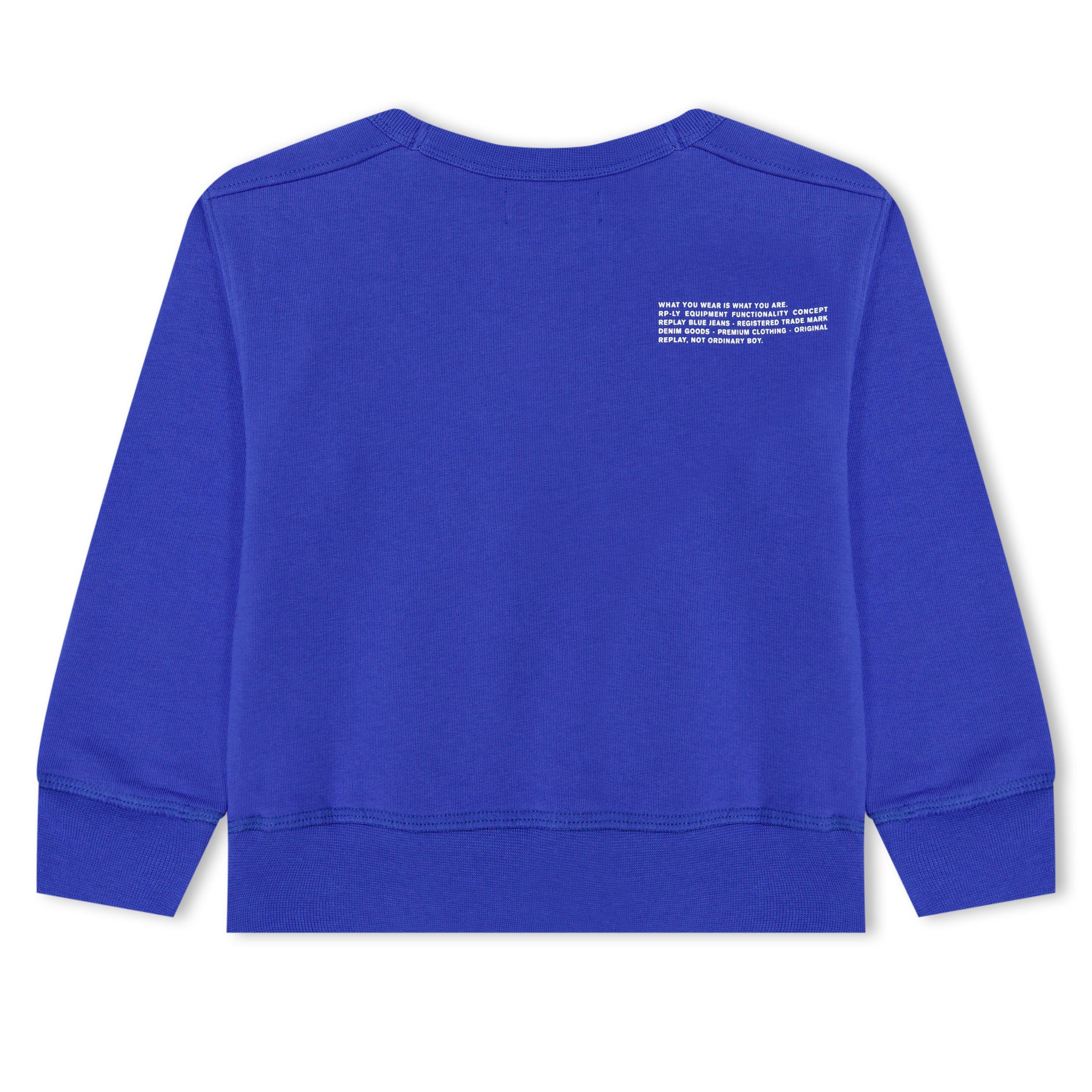 Royal 689 - Replay - Kids' Crew Logo Sweatshirt - 2