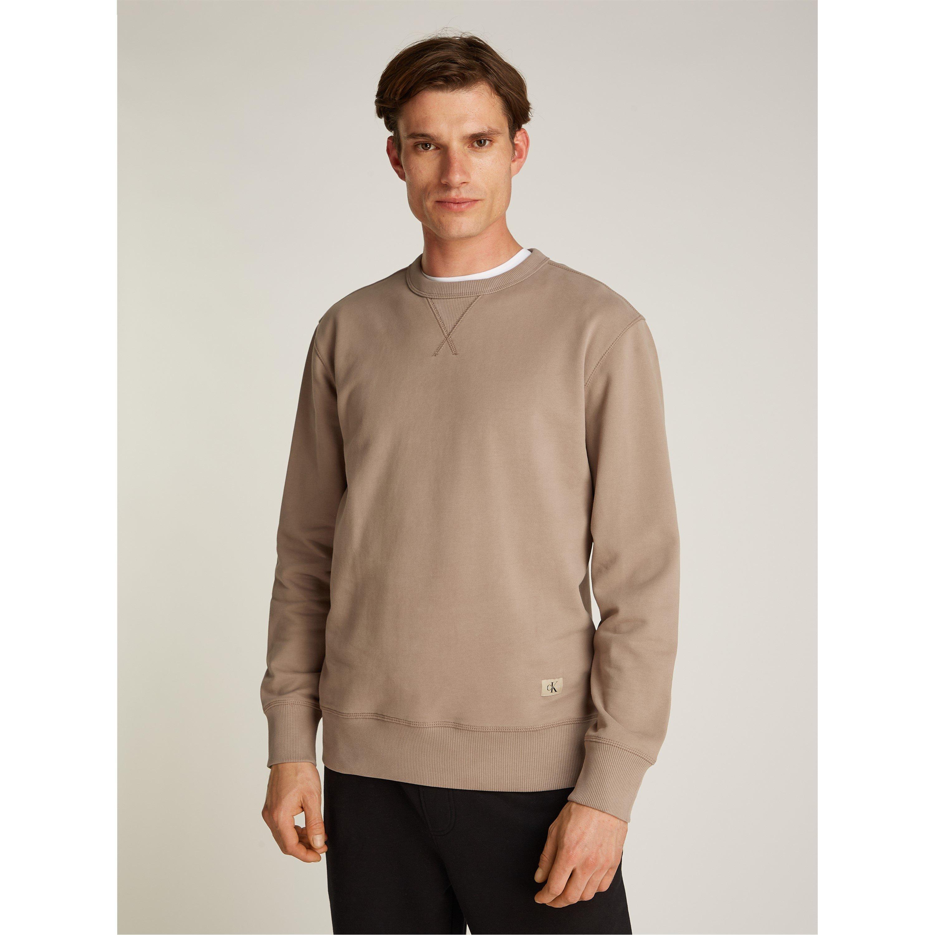 Taupe Grey - Calvin Klein Jeans - Men's Crew Neck Sweatshirt - 3