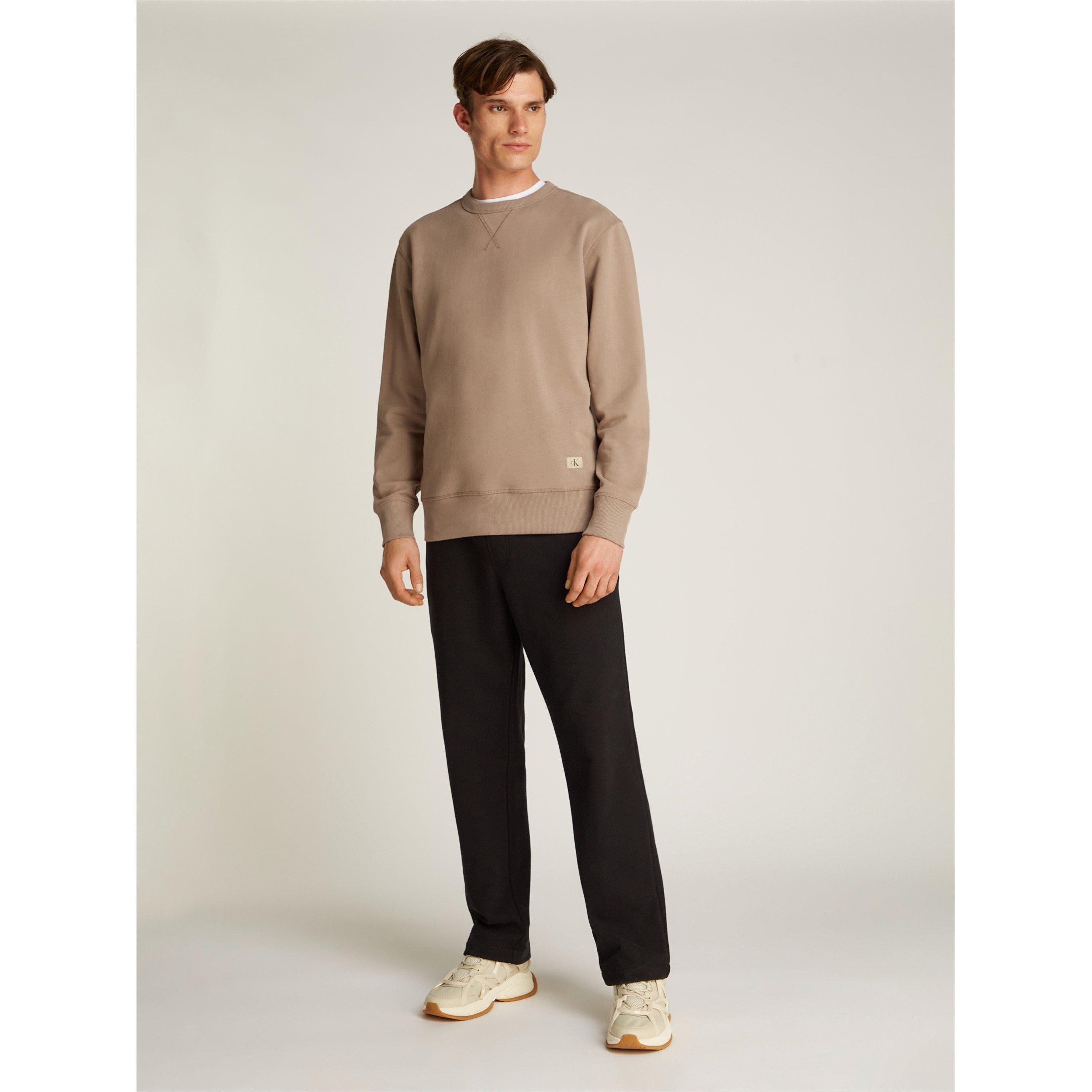 Taupe Grey - Calvin Klein Jeans - Men's Crew Neck Sweatshirt - 6