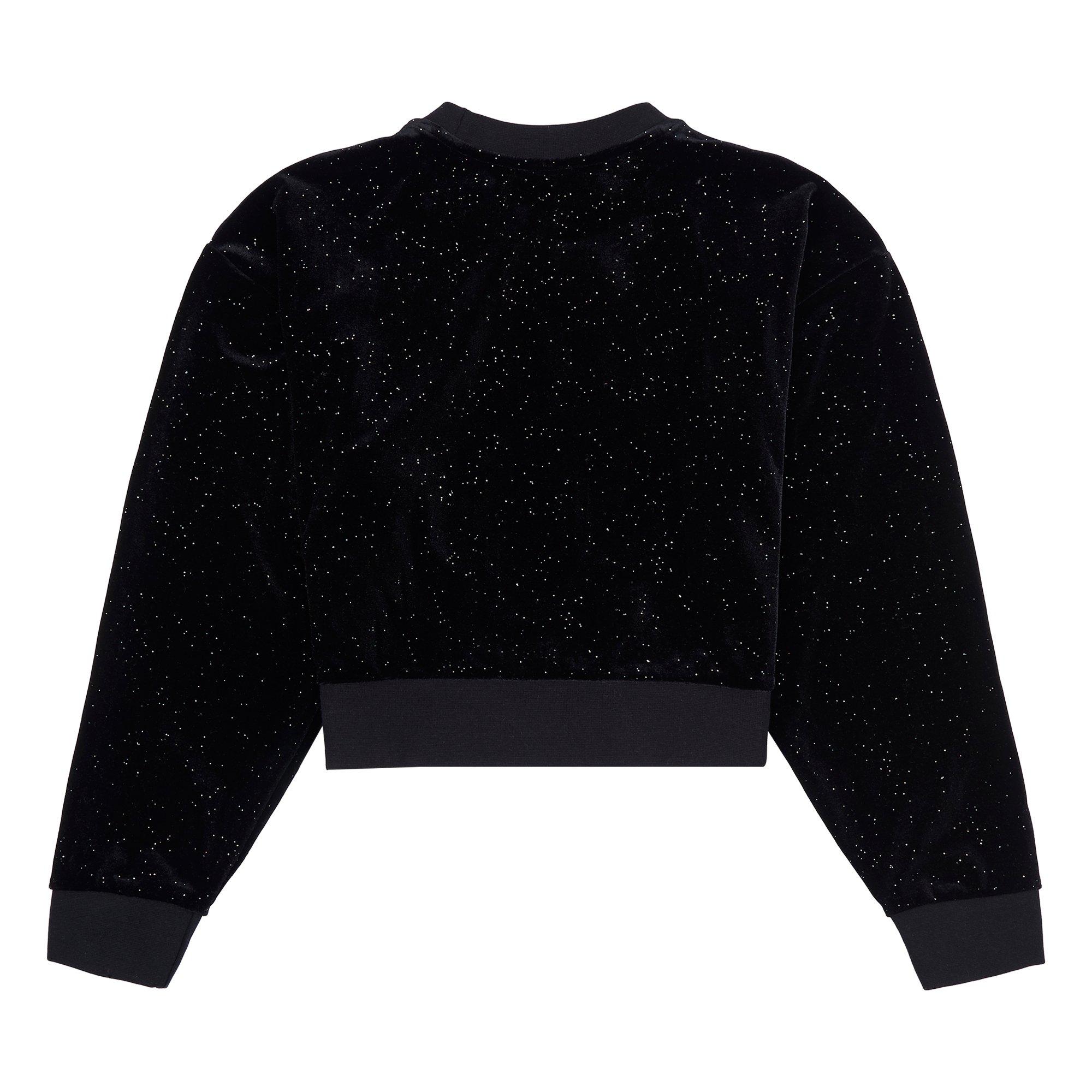 Black 023 - Juicy Couture - Kids' Diamante Logo Cropped Sweatshirt - 2