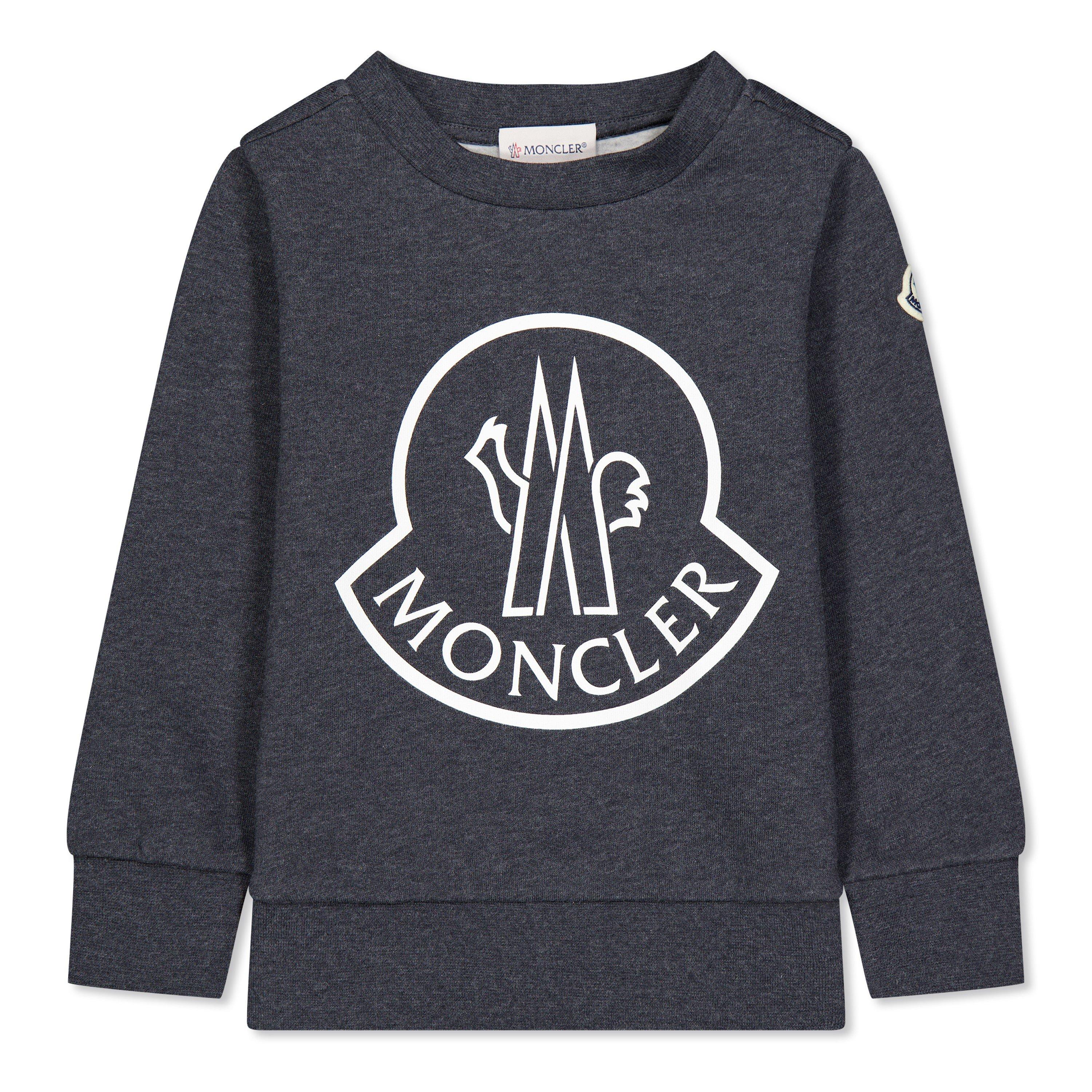 Black 990 - Moncler - Logo Sweatshirt Juniors - 1