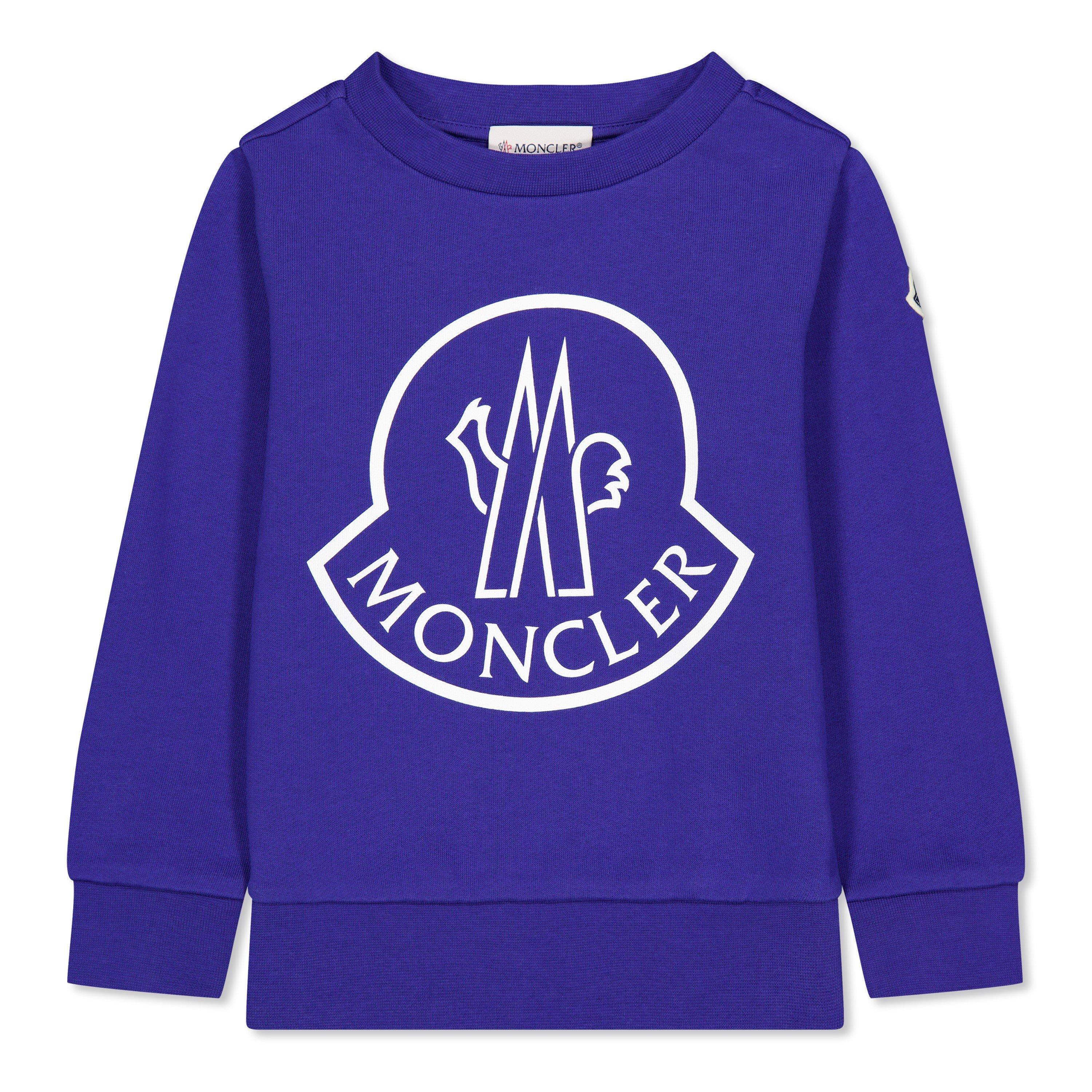 Moncler Logo Sweatshirt Juniors - Blue 758 - Size 14Y