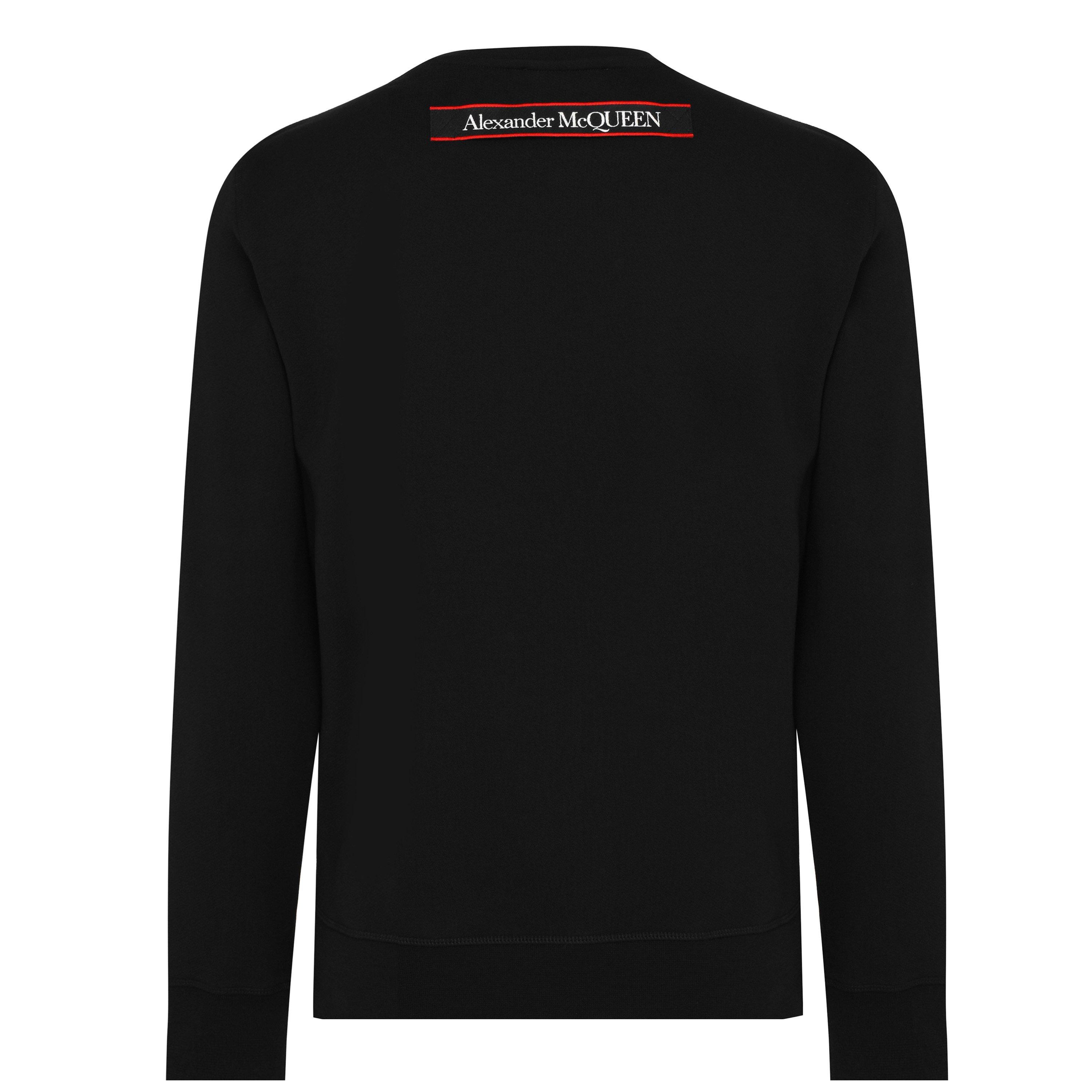 Black 0901 - Alexander McQueen - Logo Tape Sweatshirt - 7