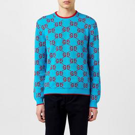 Gucci Gg Knit Cotton Jacquard Jumper