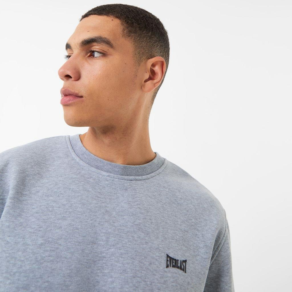 Grey Marl - Everlast - Premium Crew Sweatshirt Mens - 5