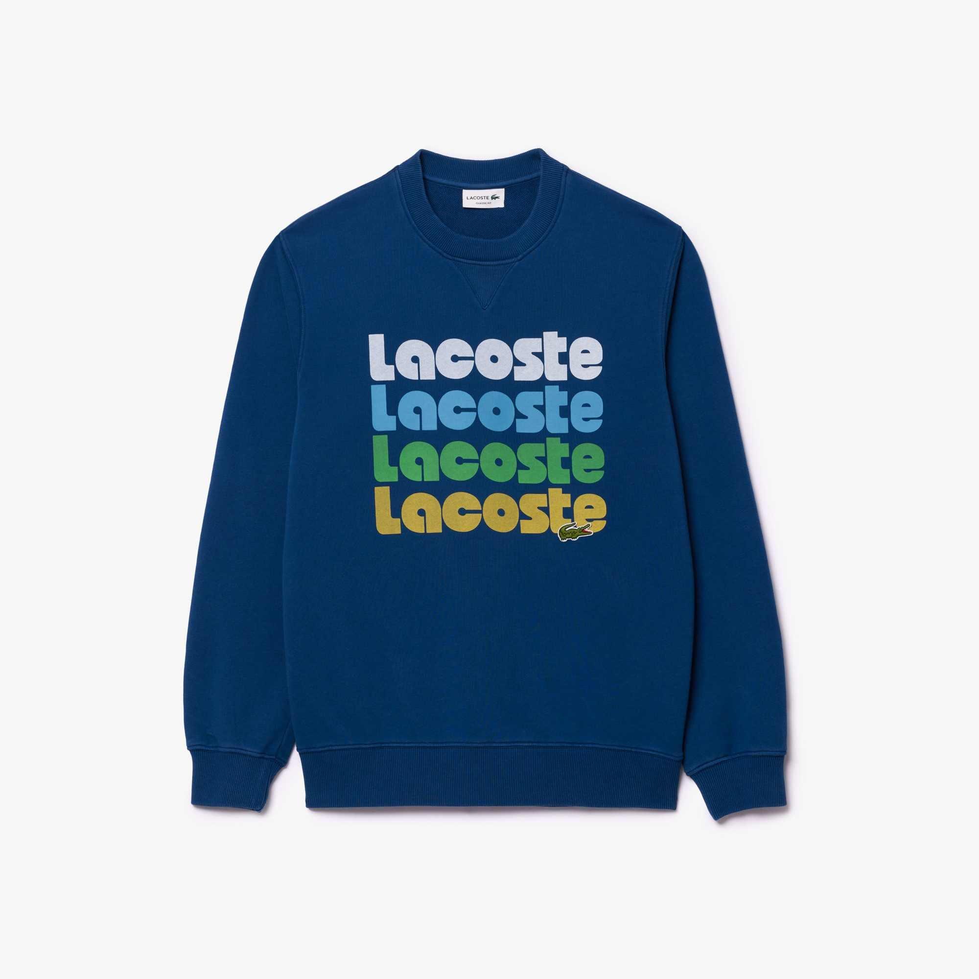 HBM blu navy - Lacoste - Ombre Print Sweatshirt - 5