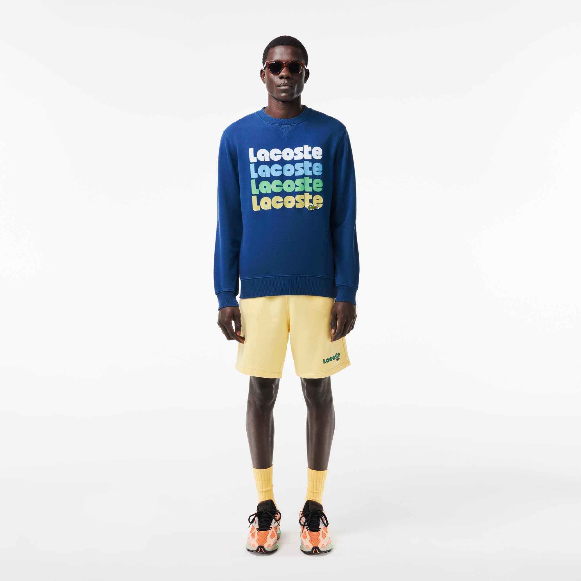 HBM blu navy - Lacoste - Ombre Print Sweatshirt - 4