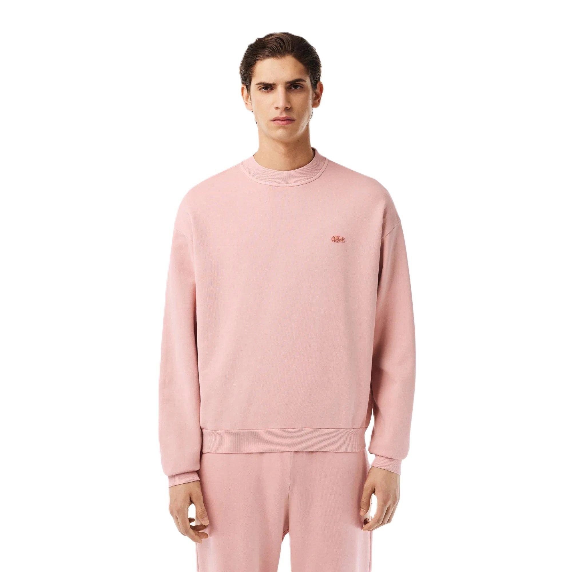 Lacoste Tonal Embroidered Sweatshirt - Eco Pink - XS