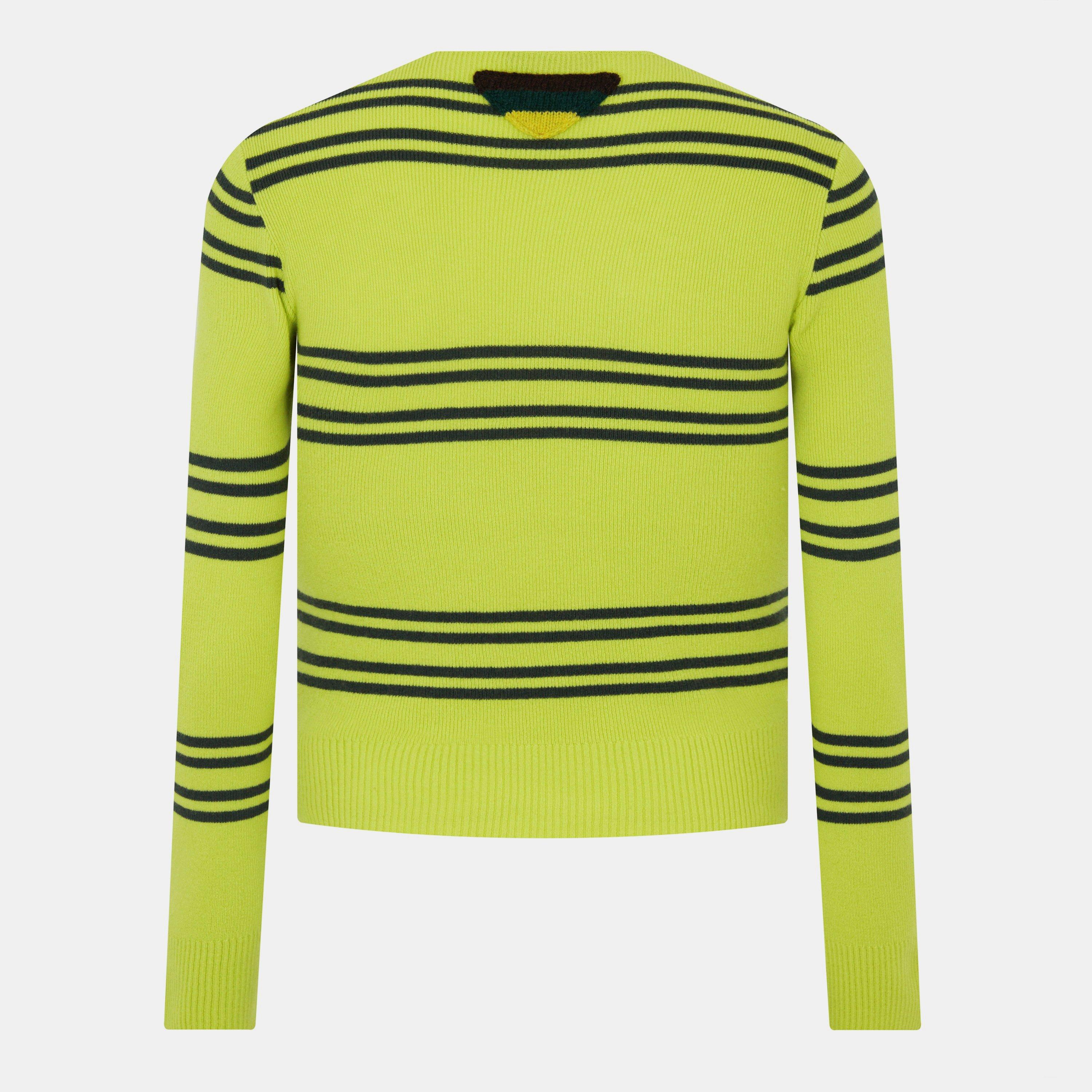 Lime Bosc F0NGG - Prada - Striped Sweatshirt - 2