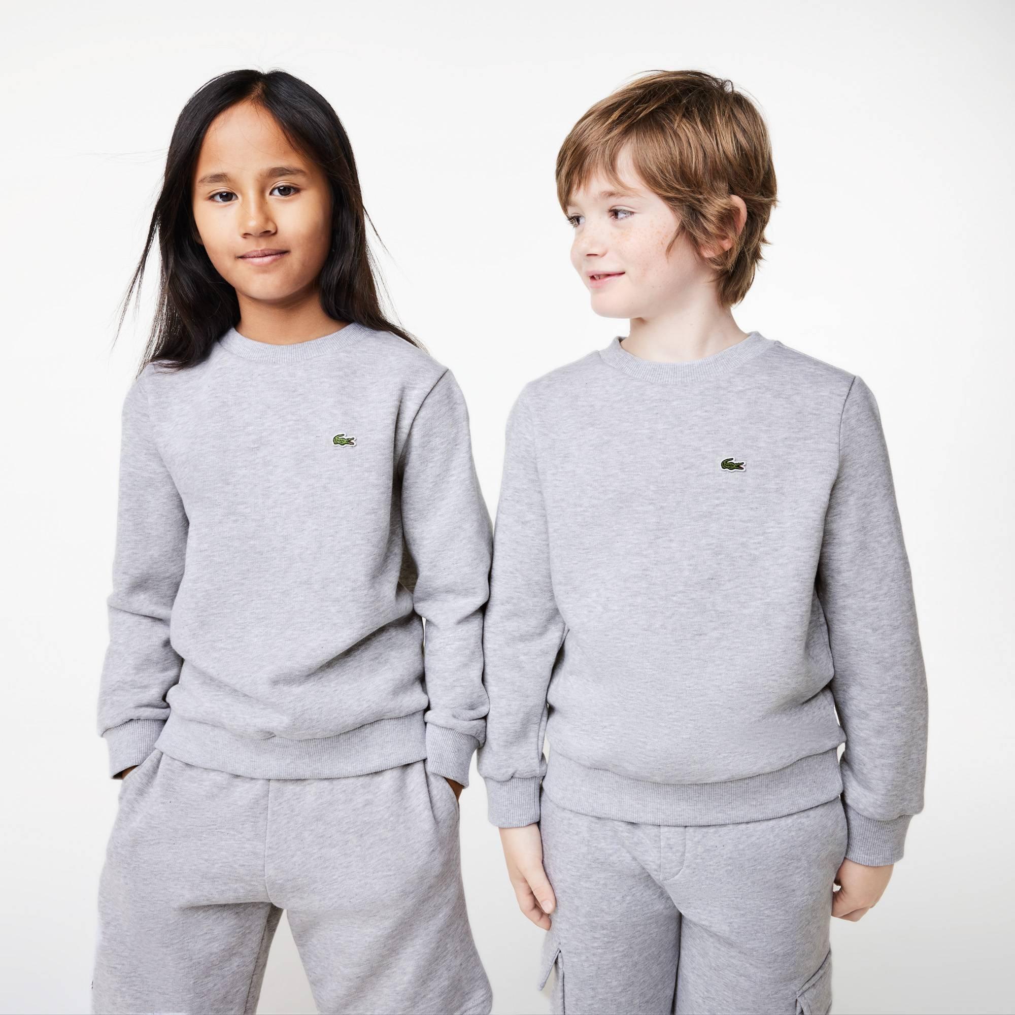 Grau - Lacoste - Kids' Logo Crew-neck Sweatshirt - 2