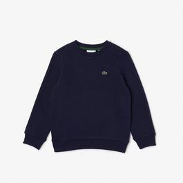 Lacoste Lacoste Logo Fleece Crew Neck Sweater Juniors