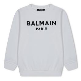 Balmain Printed Paris Logo Sweater Juniors