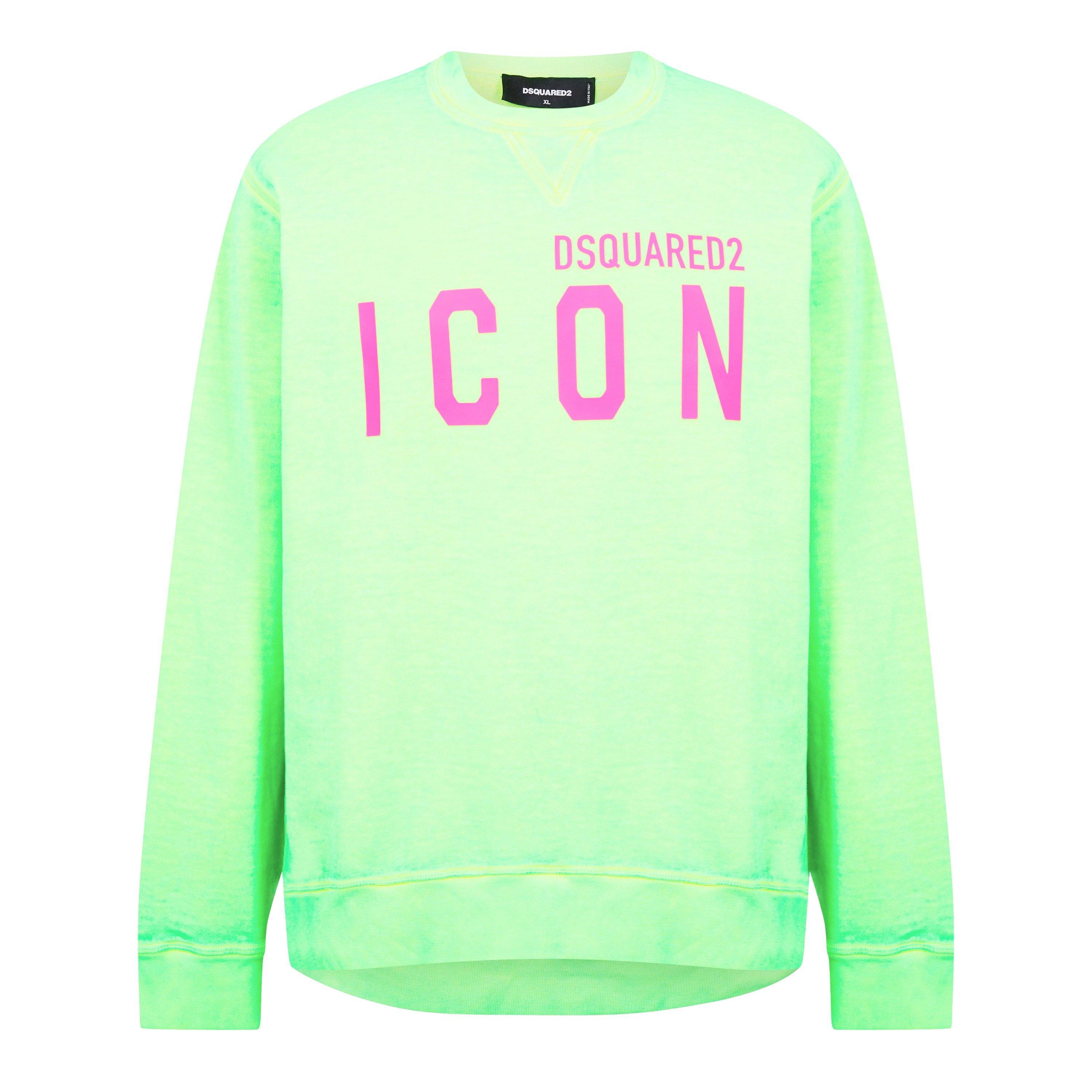 Dsquared2 Kids Dsquared Pullover Neon GrÃ¼n DSquared2 Be Cool Icon