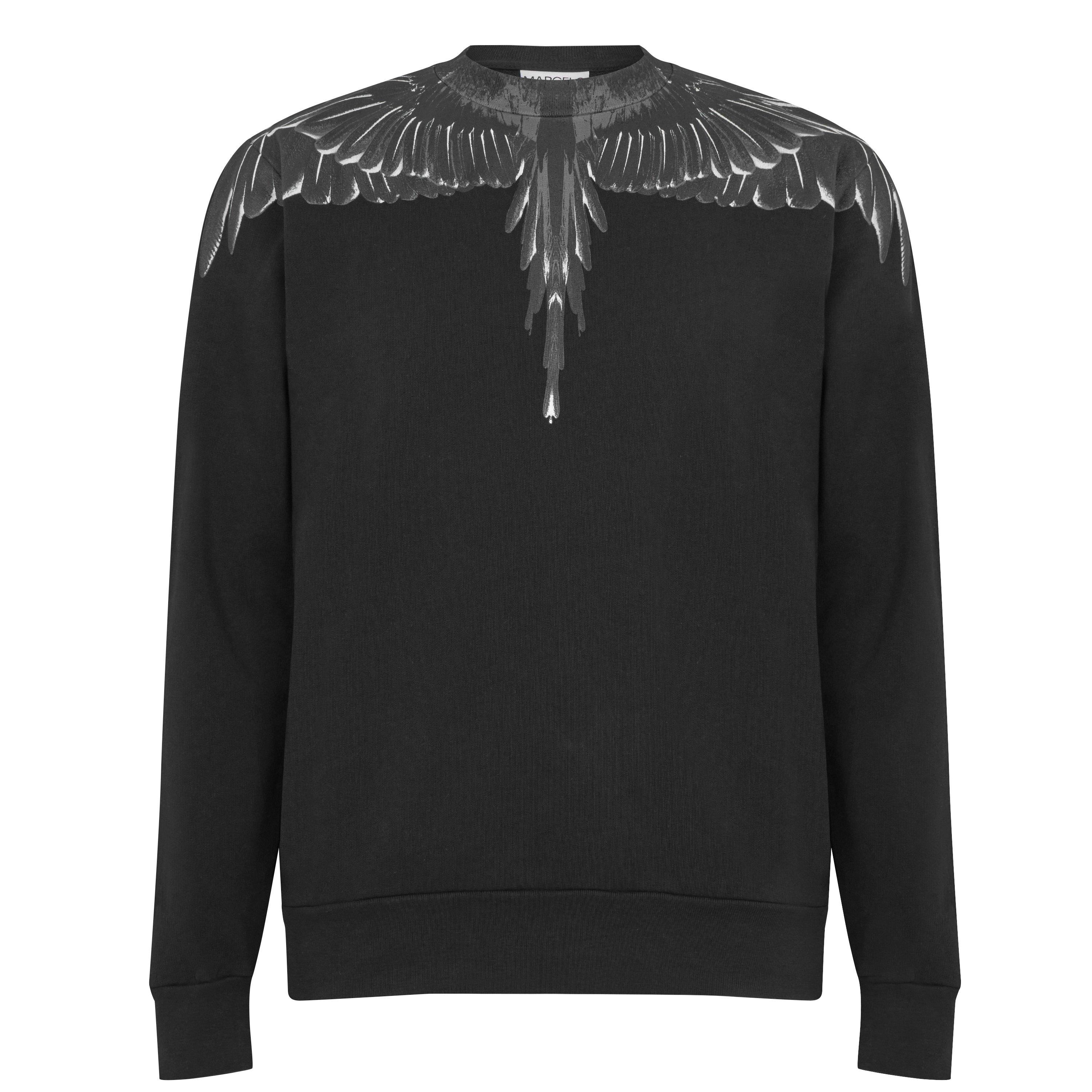 MARCELO BURLON｜SWEATSHIRTS (ICON WINGS REGULAR CREWNECK Marcelo Burlon County Of Milan Icon Wings long-sleeve