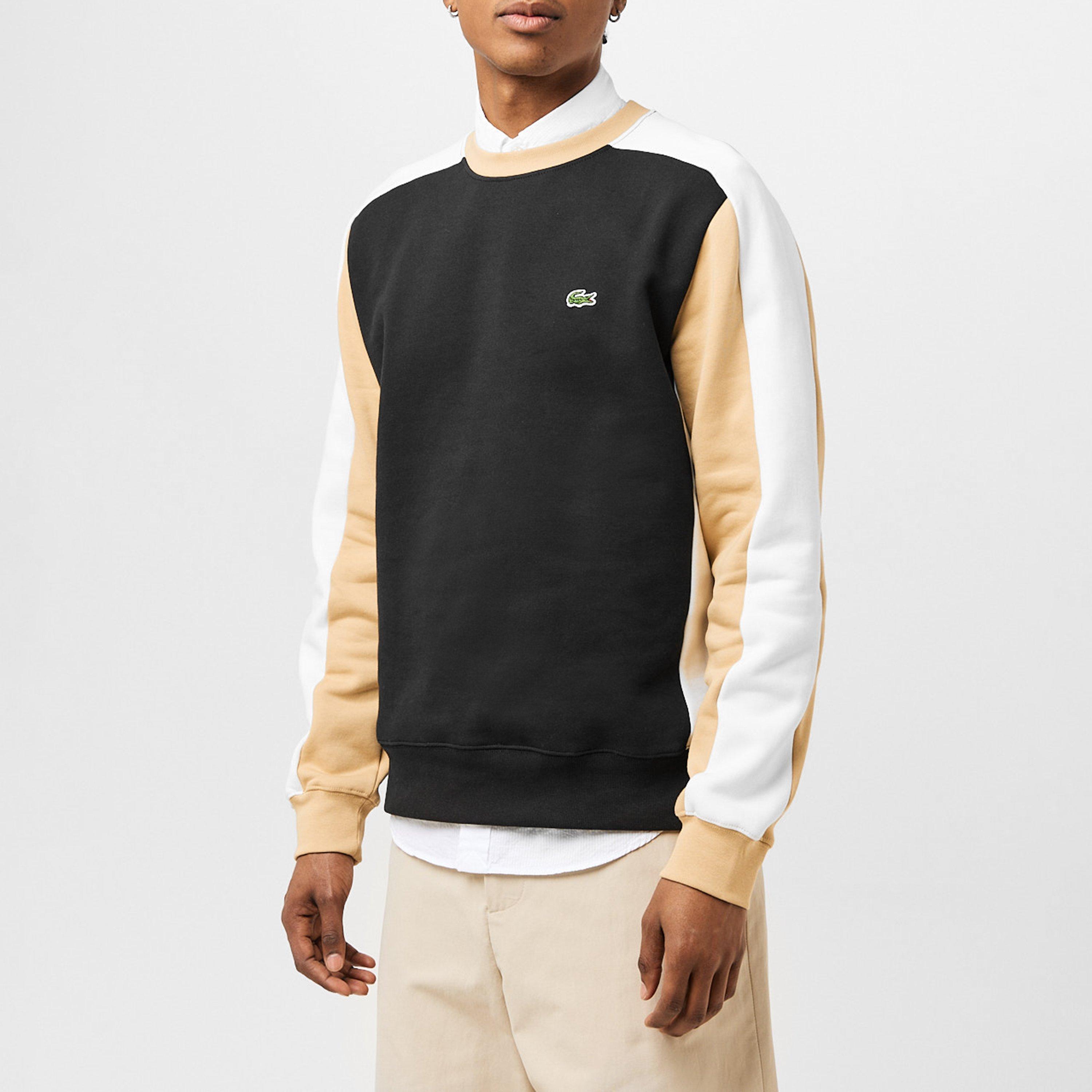 Black/Flour - Lacoste - Colour Block Sweatshirt - 3