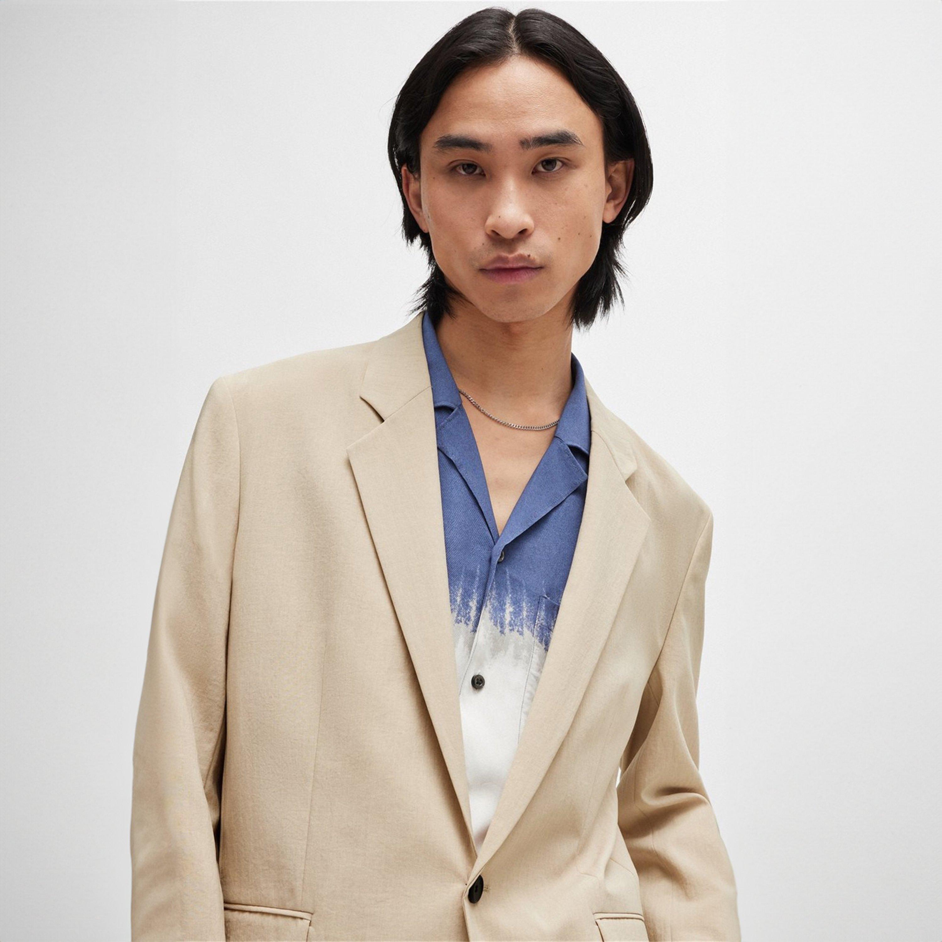 Medium Beige - Hugo - Men's Suit Jacket - 4