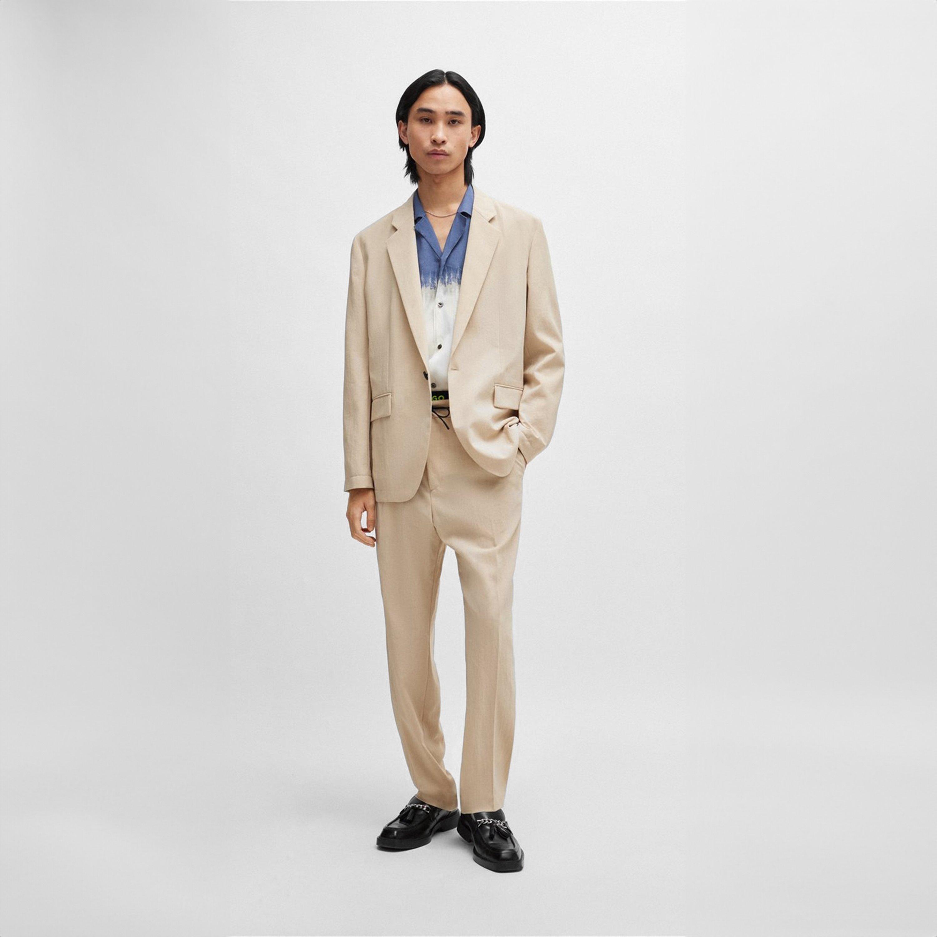 Medium Beige - Hugo - Men's Suit Jacket - 6