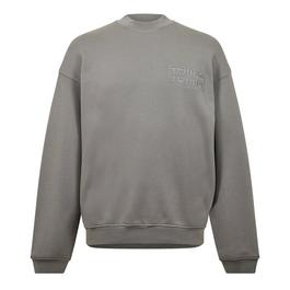 Lacoste Oversized Embroidered Cotton Sweatshirt