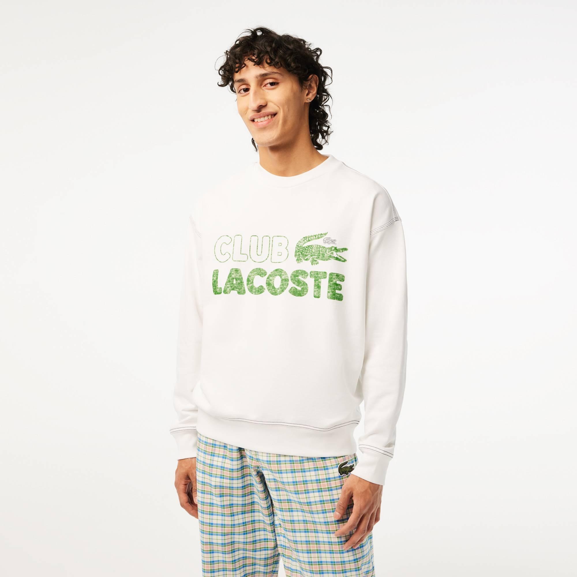 Bianco 001 - Lacoste - Fleece Sweater - 2