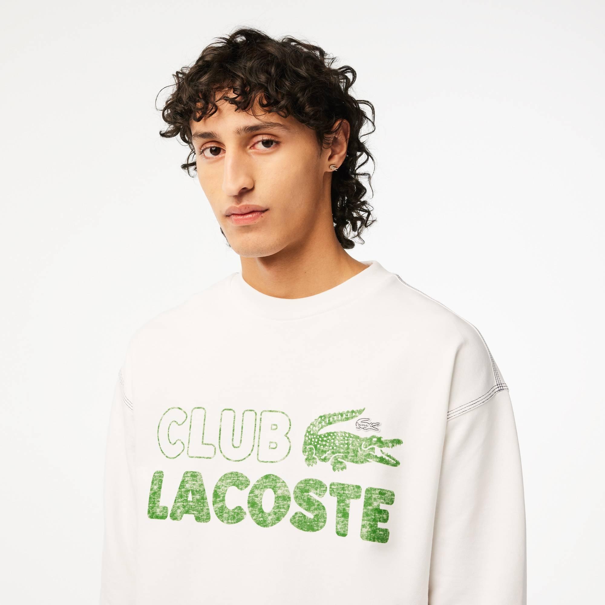 Bianco 001 - Lacoste - Fleece Sweater - 4