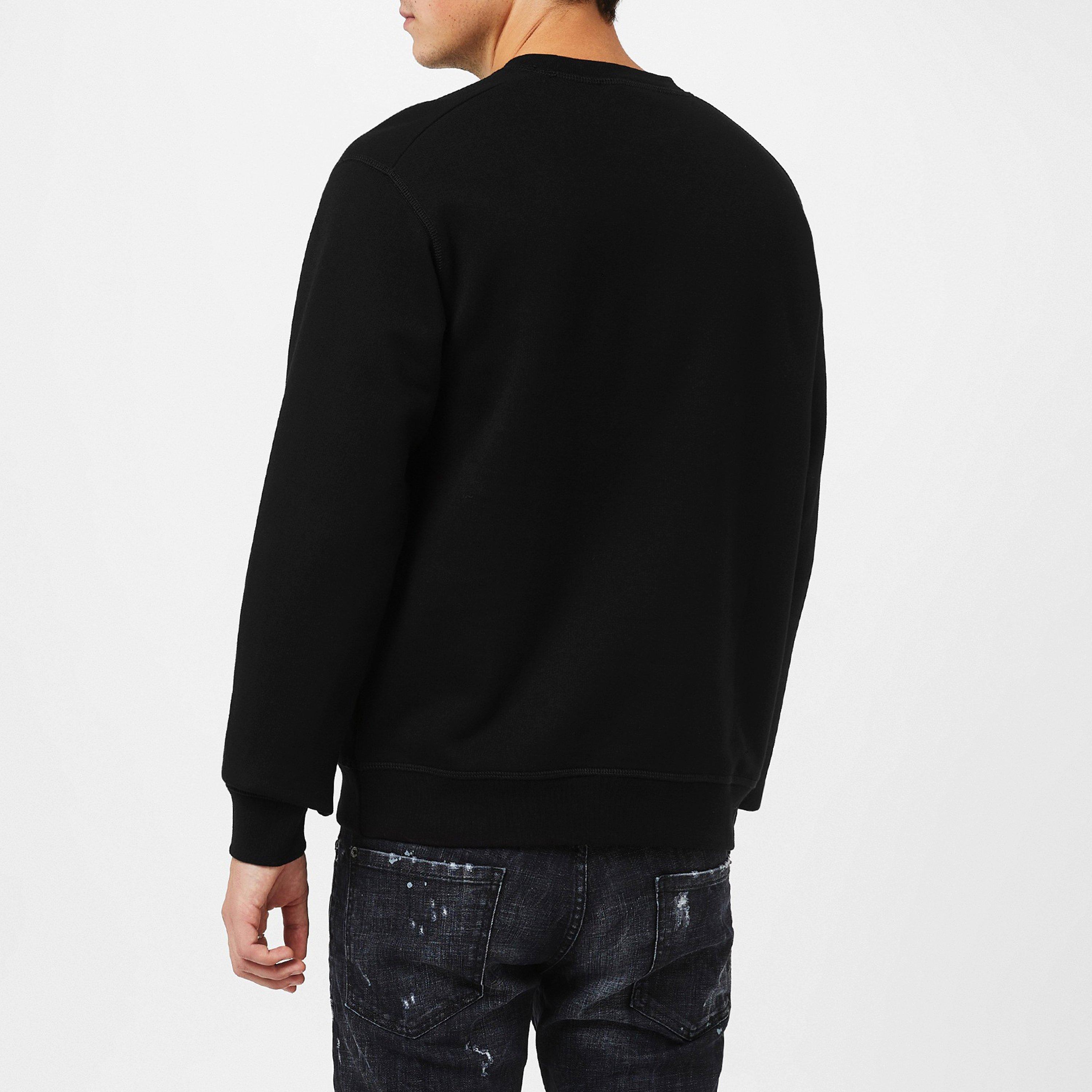 Black - DSquared2 - Pixel Icon Crew Sweatshirt - 4