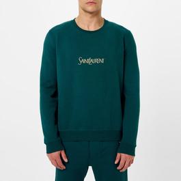 Saint Laurent Logo Crew Sweatshirt