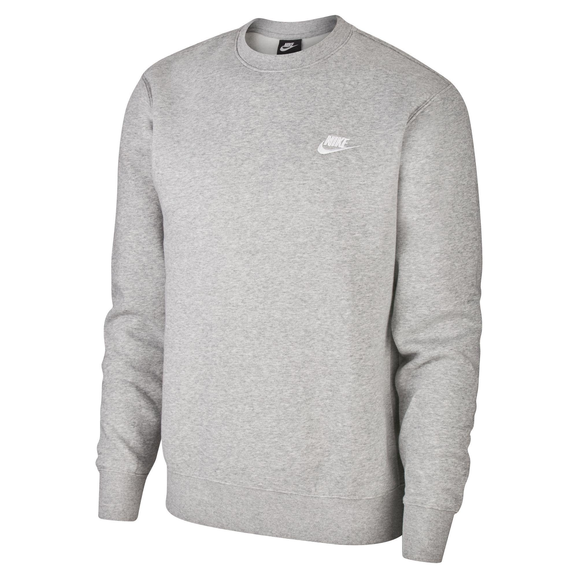 Nike Men's Sportswear Club Crew - Grey - XL