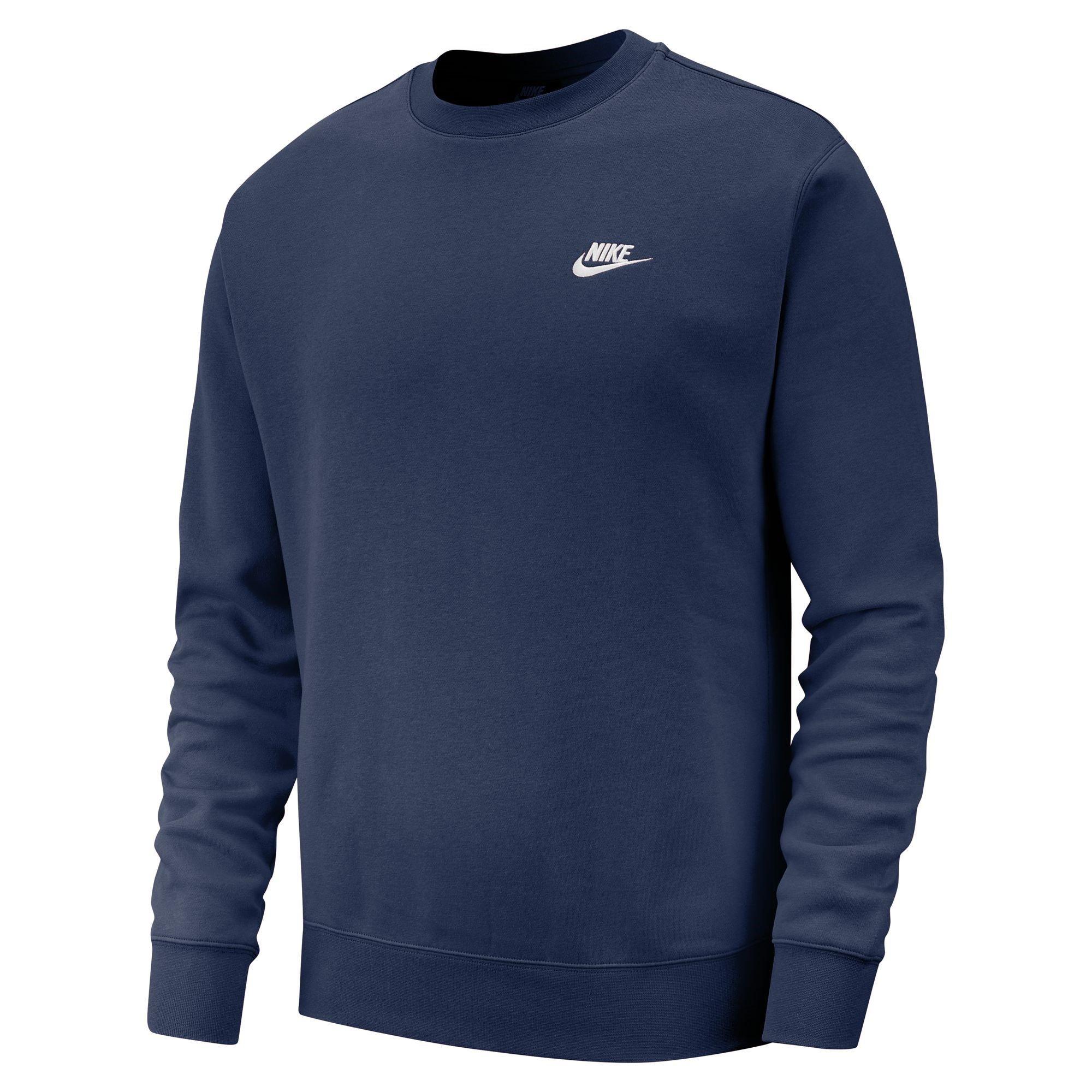 nike men's club crew neck sweatshirt