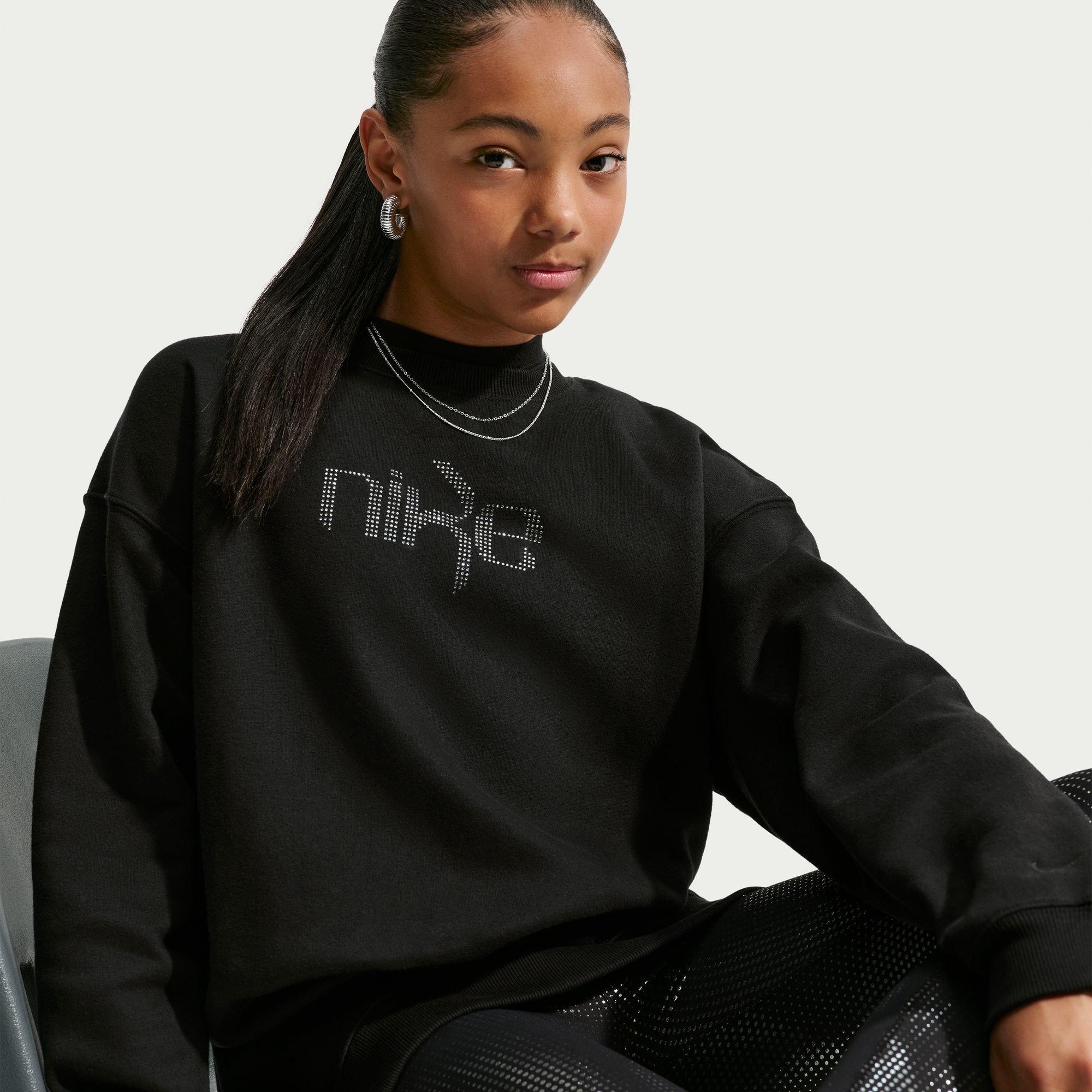 Black - Nike - Nike Studio Flc Crw Jn64 - 3