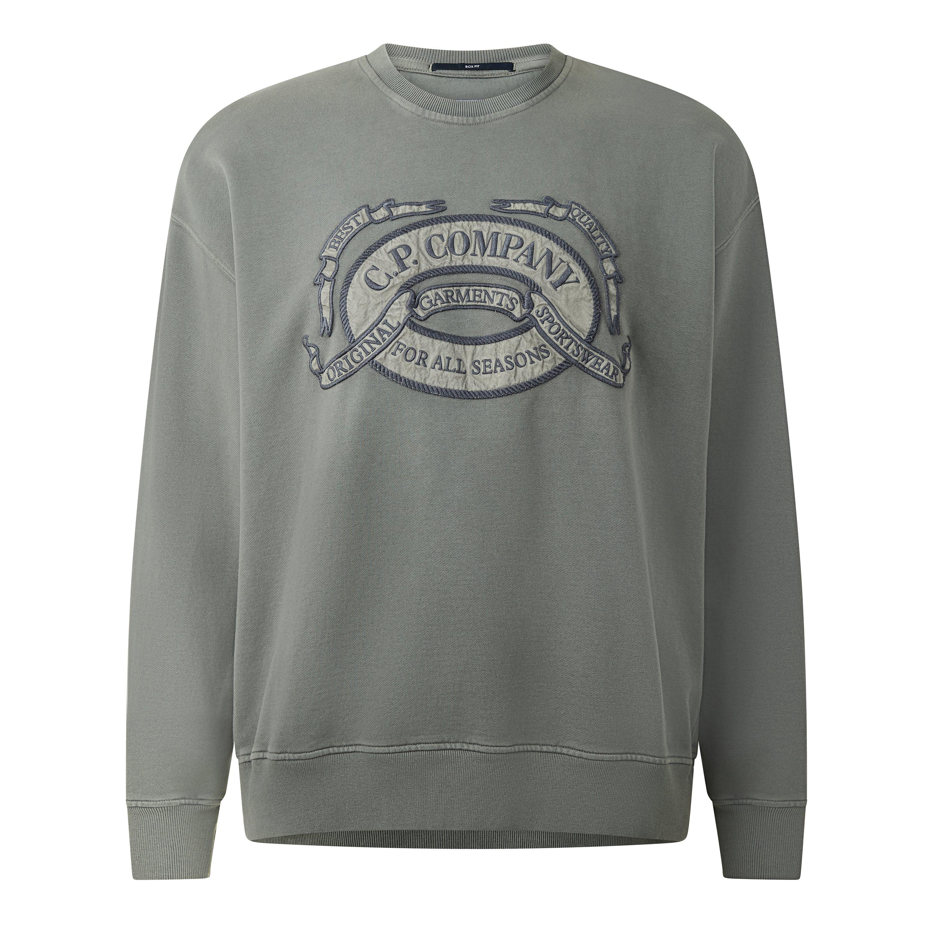 Gunmetal 921 - CP Company - CP Logo Crew Sweat Sn64 - 1